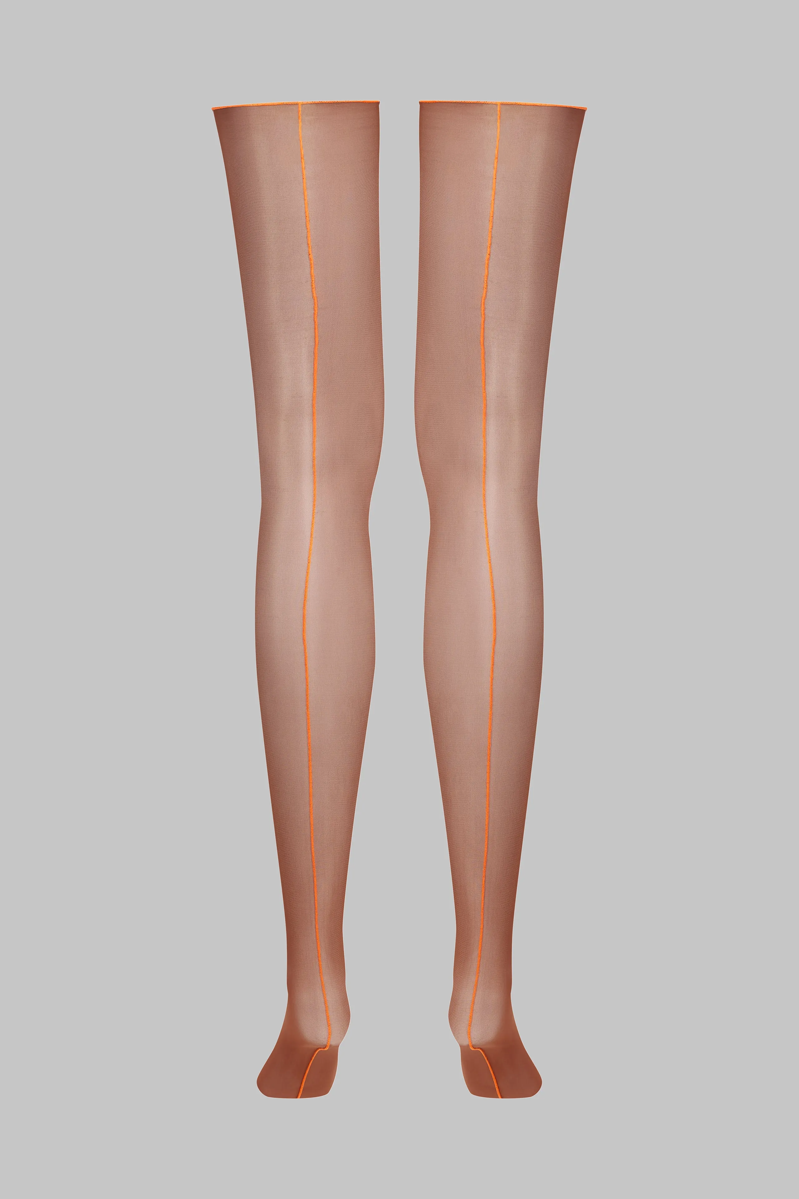 20D neon seam rolled stockings - Les Coquetteries