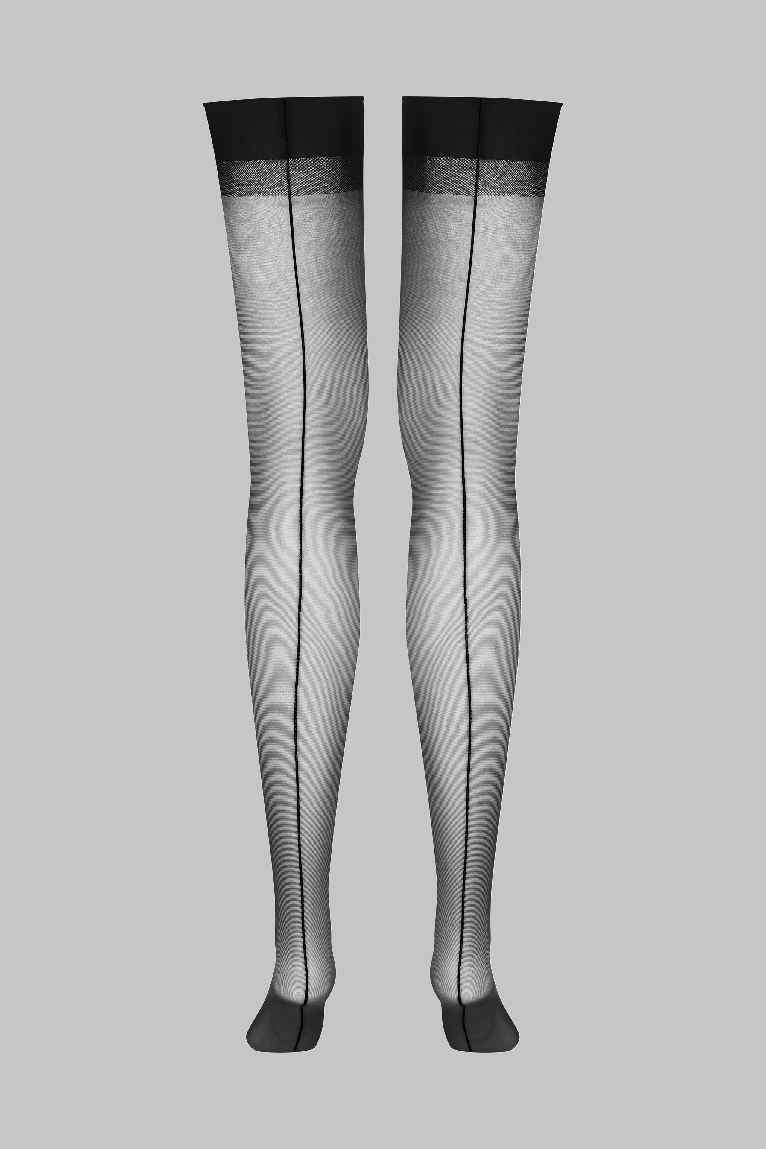 20D Seamed Garter Stockings - Les Coquetries