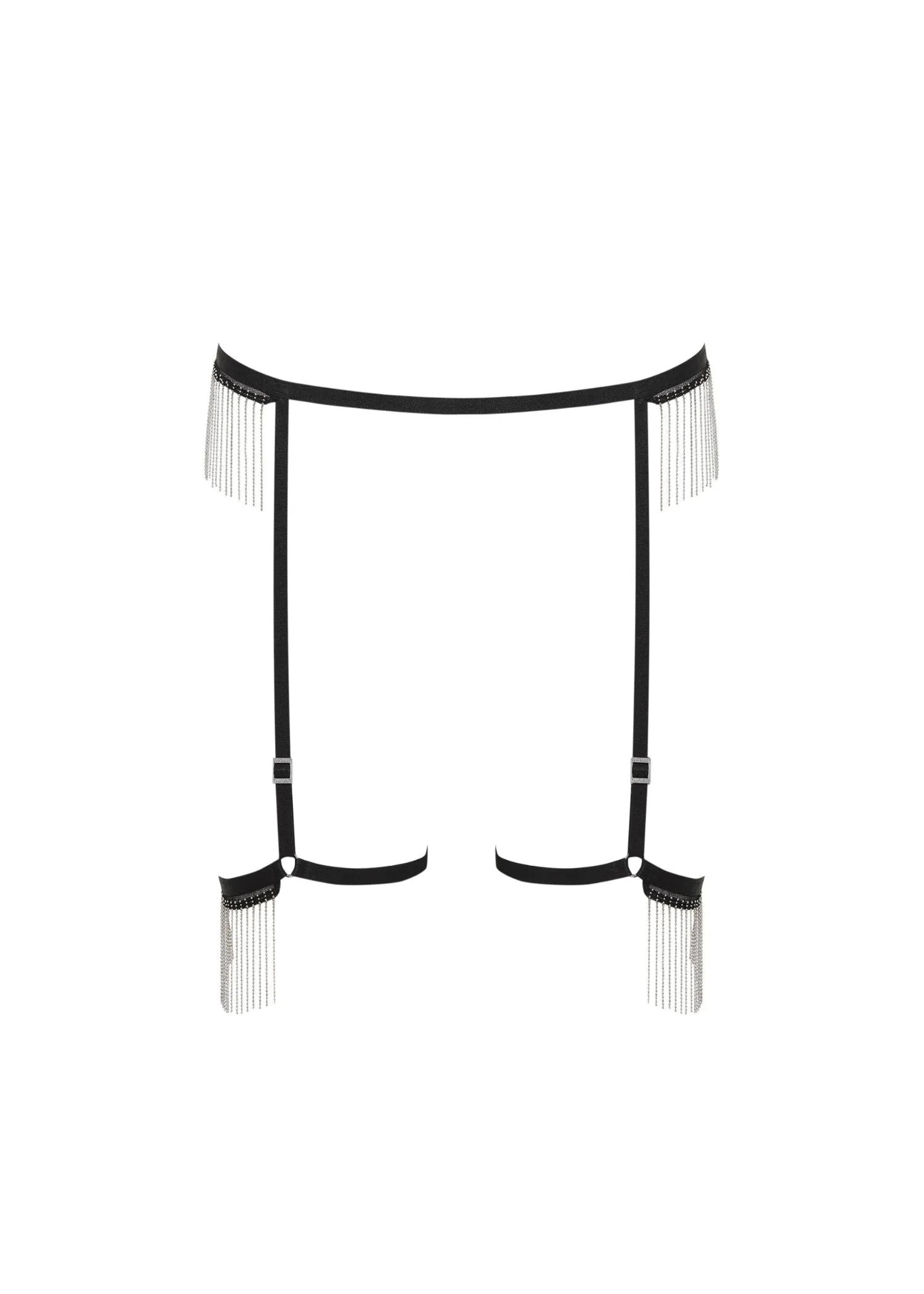 Antoinette Thigh Harness (Black/Silver)