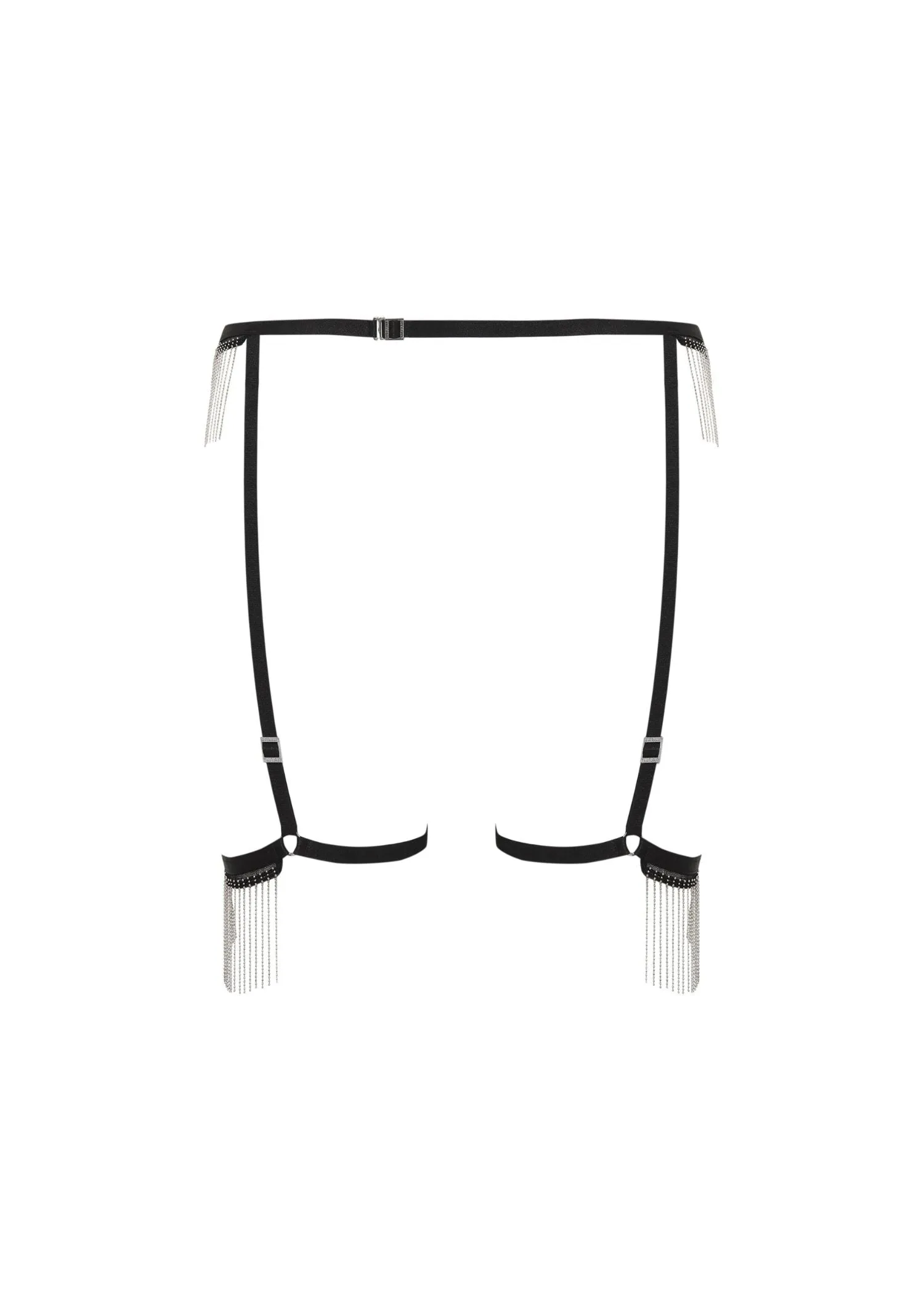 Antoinette Thigh Harness (Black/Silver)