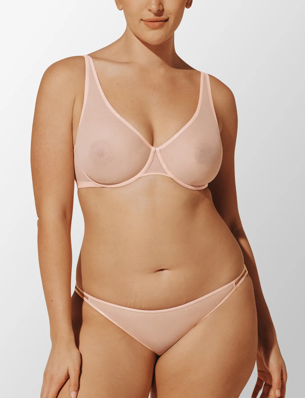 Bare Mesh Unlined Bra