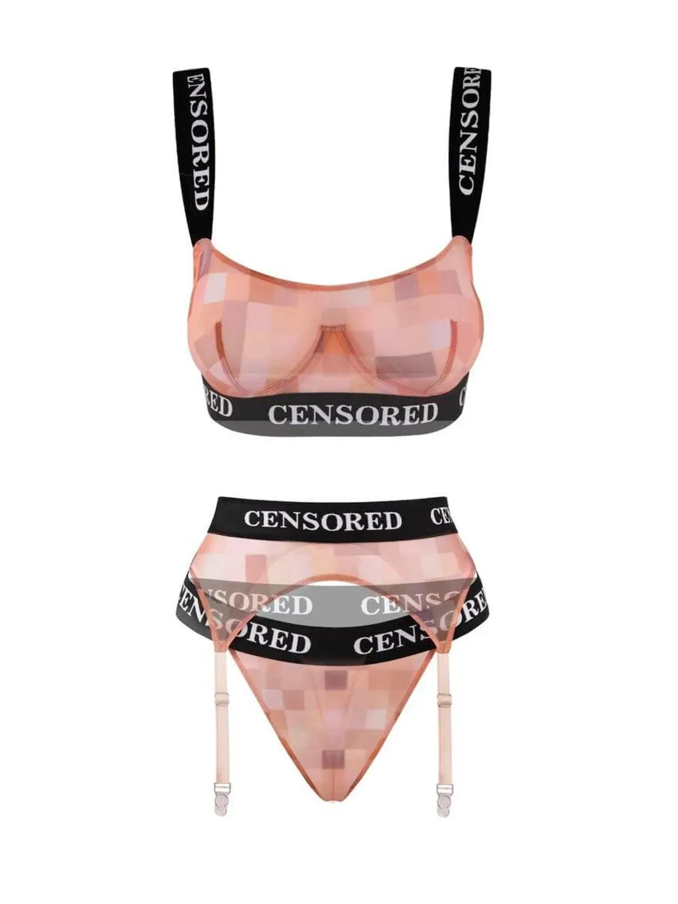 BASIC LINGERIE SET CENSORED IDENTITY