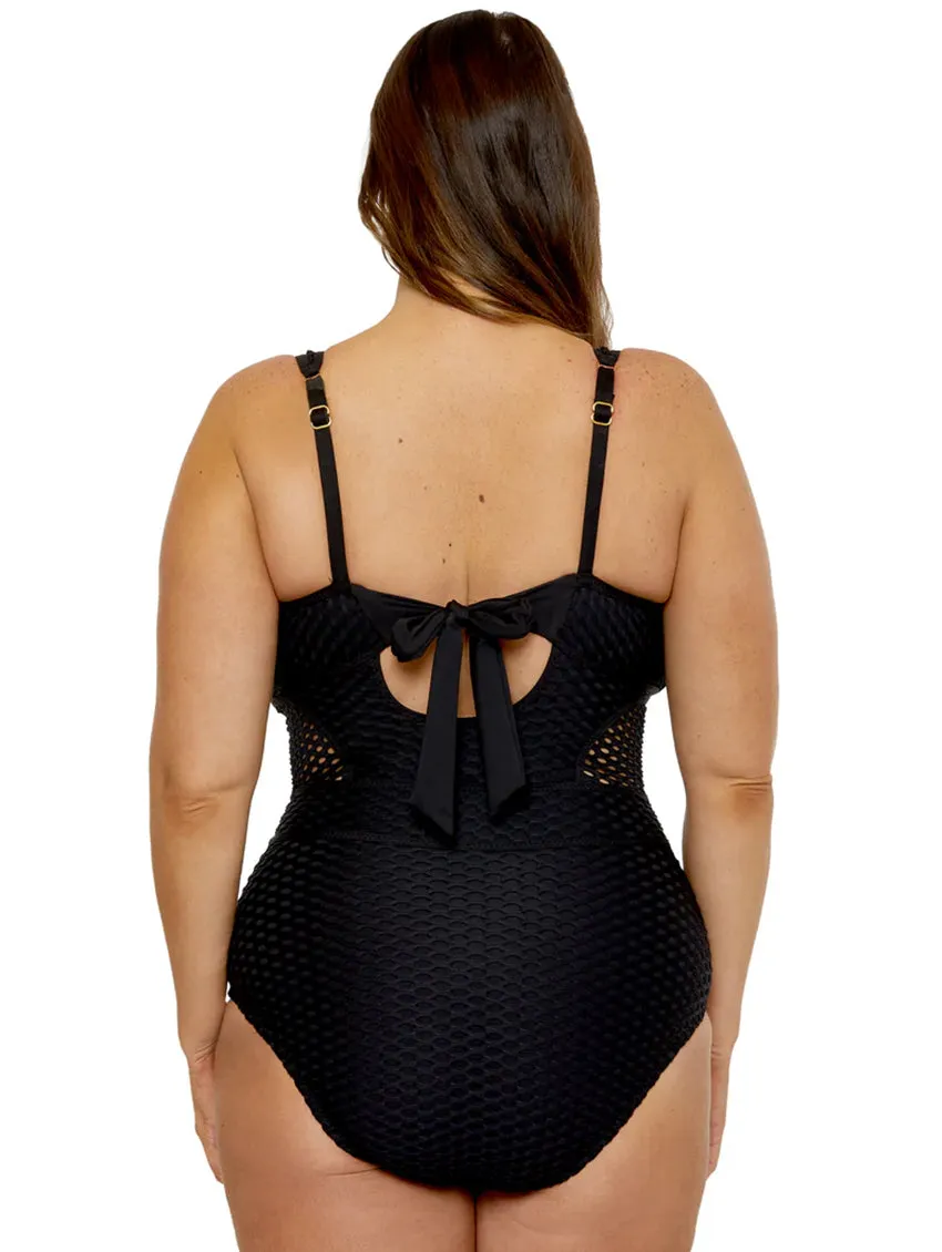 Becca Castaway Plunge One Piece Swimsuit