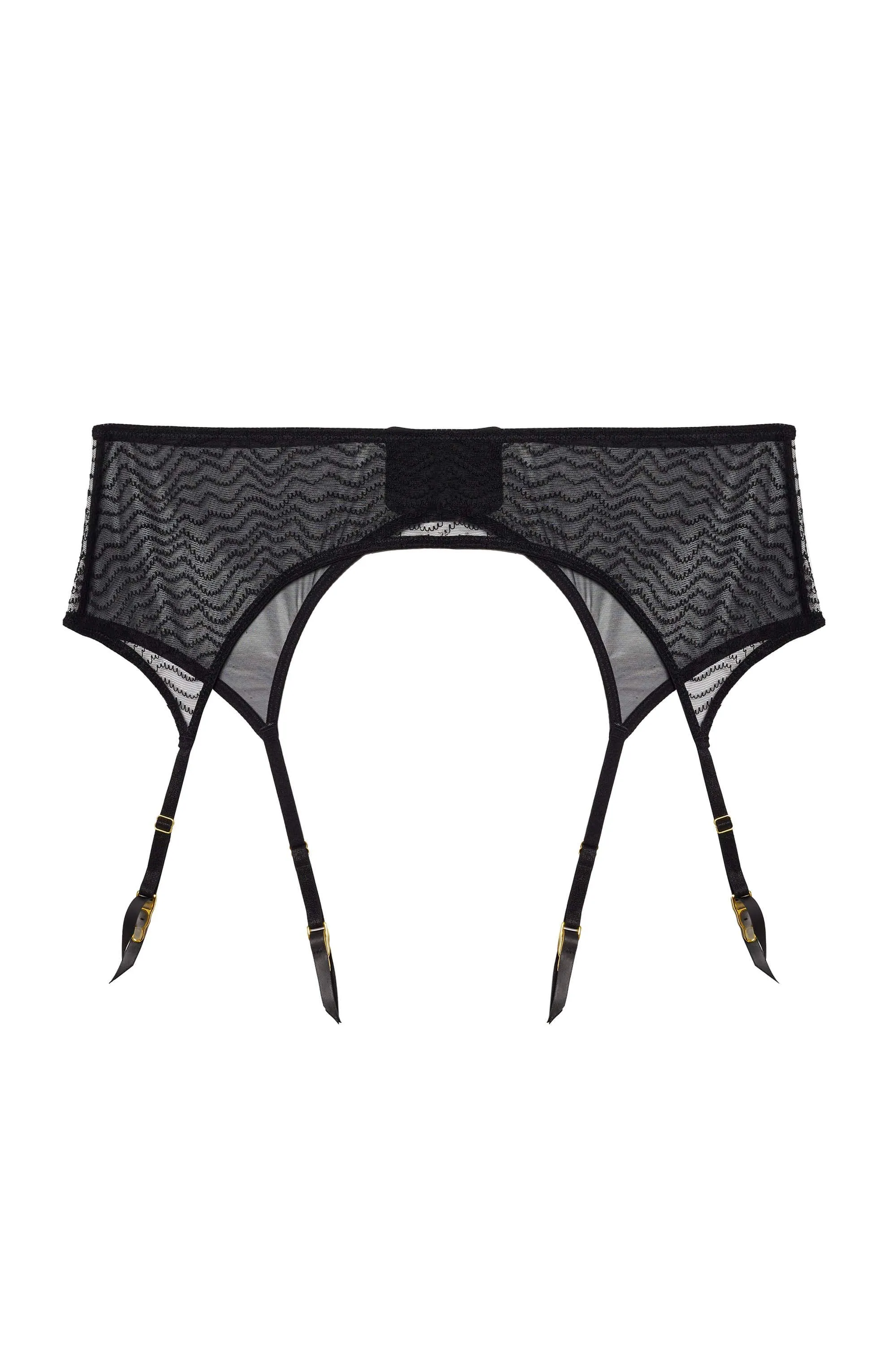 Brianna Black Mesh Suspender