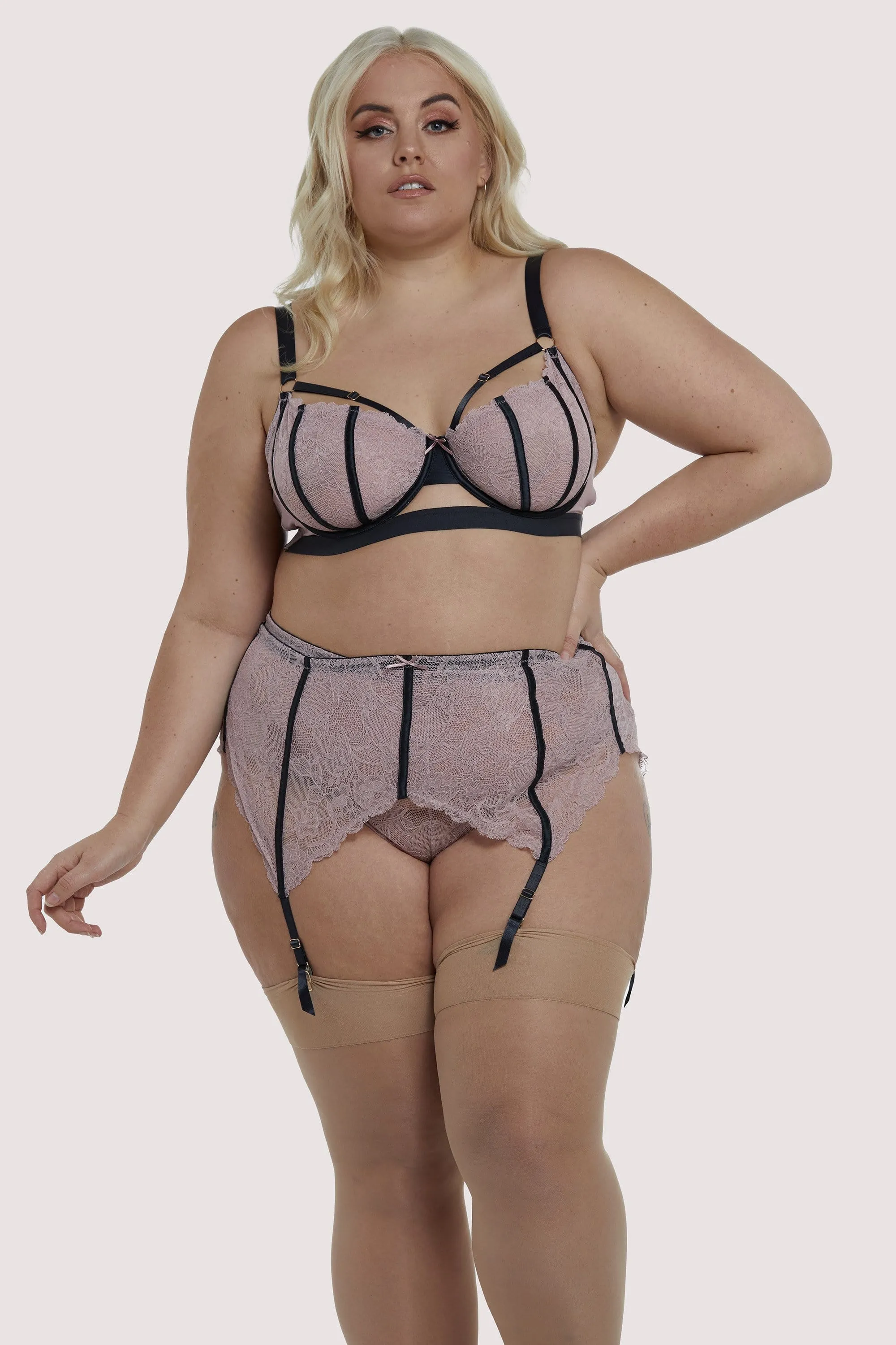 Celestina Pink High Waist Curve Brief