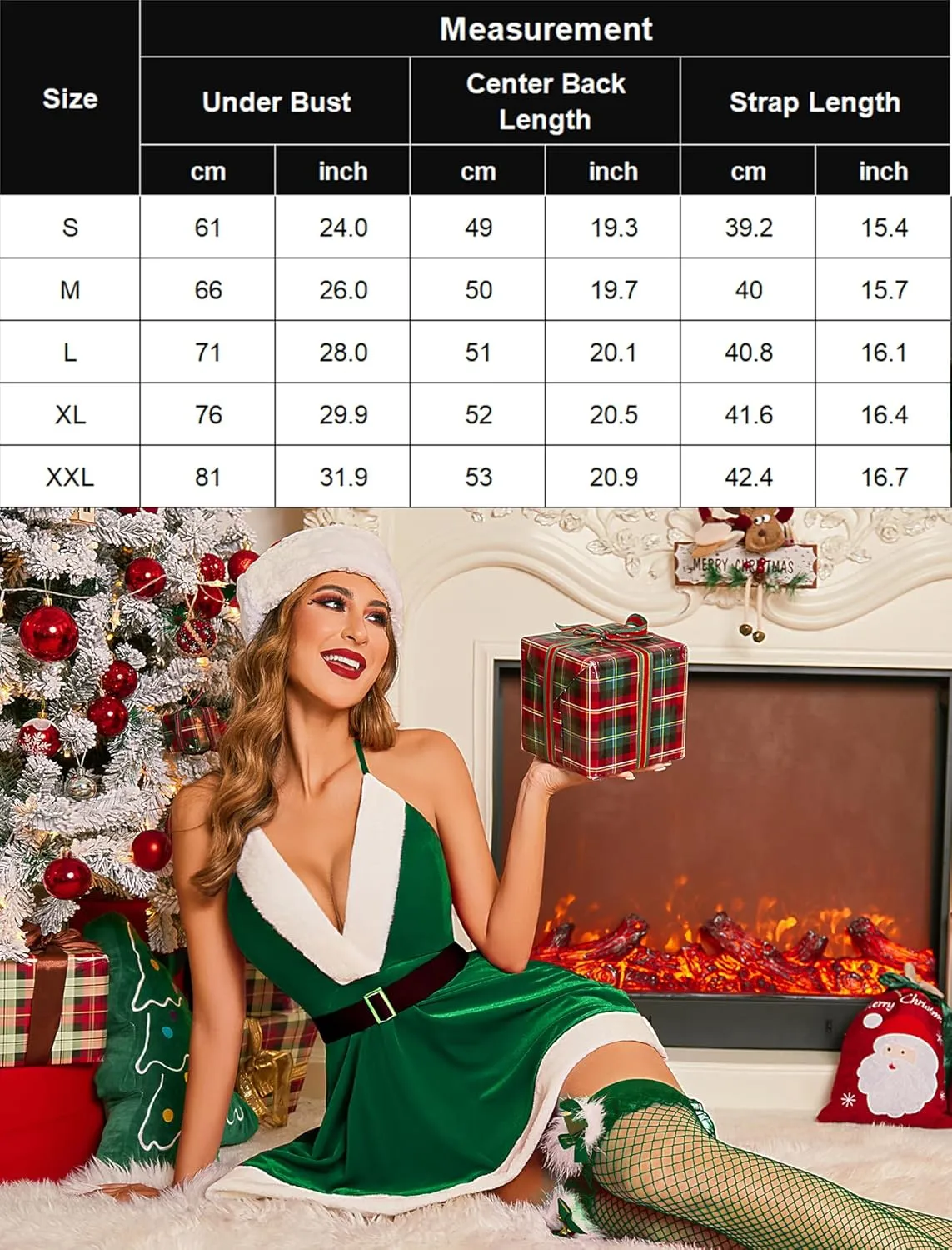Christmas Lingerie Santa Sleepwear