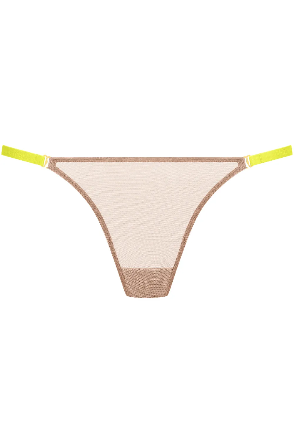 Corps à Corps Mini Thong Vanilla/Neon Yellow