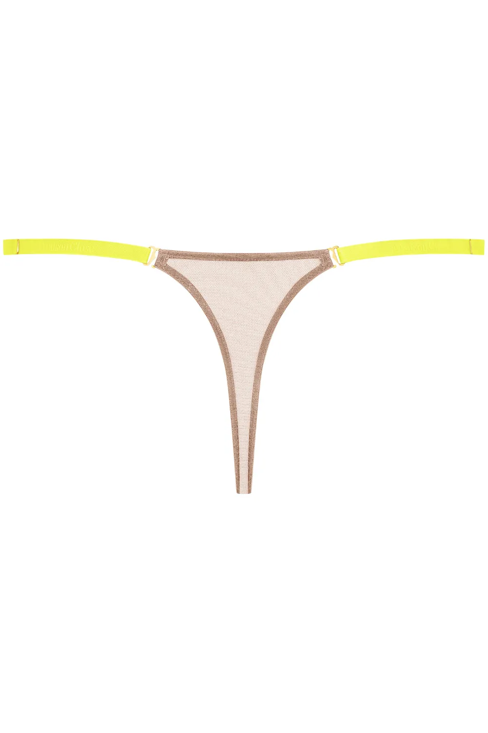 Corps à Corps Mini Thong Vanilla/Neon Yellow