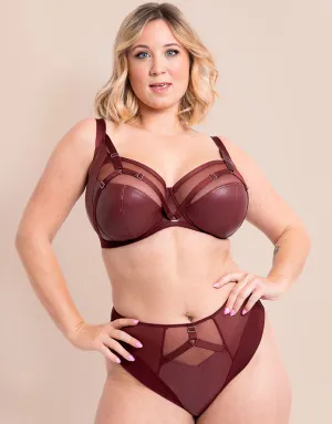 Curvy Kate Enclose Balcony Side Support Bra Oxblood