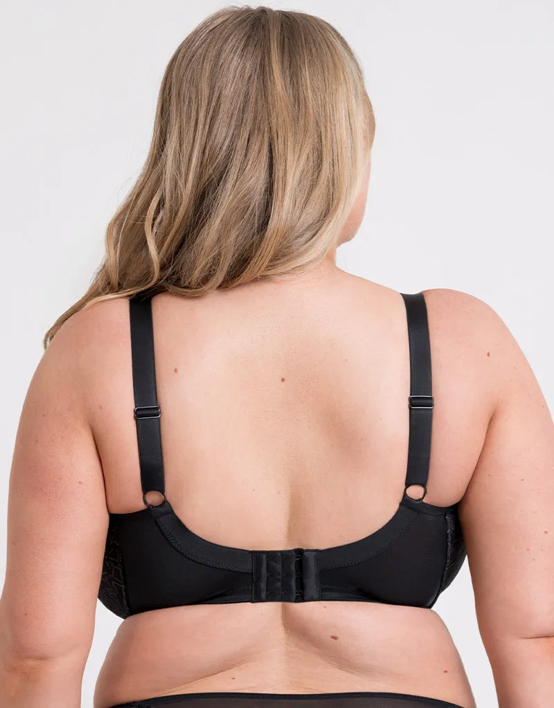 Curvy Kate Lovelace Full Cup Side Support Bra Black/ Taupe