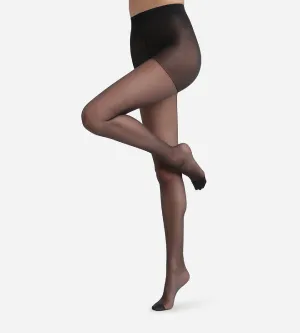 Diam's Voile Galbé 22 sheer shaping tights in black