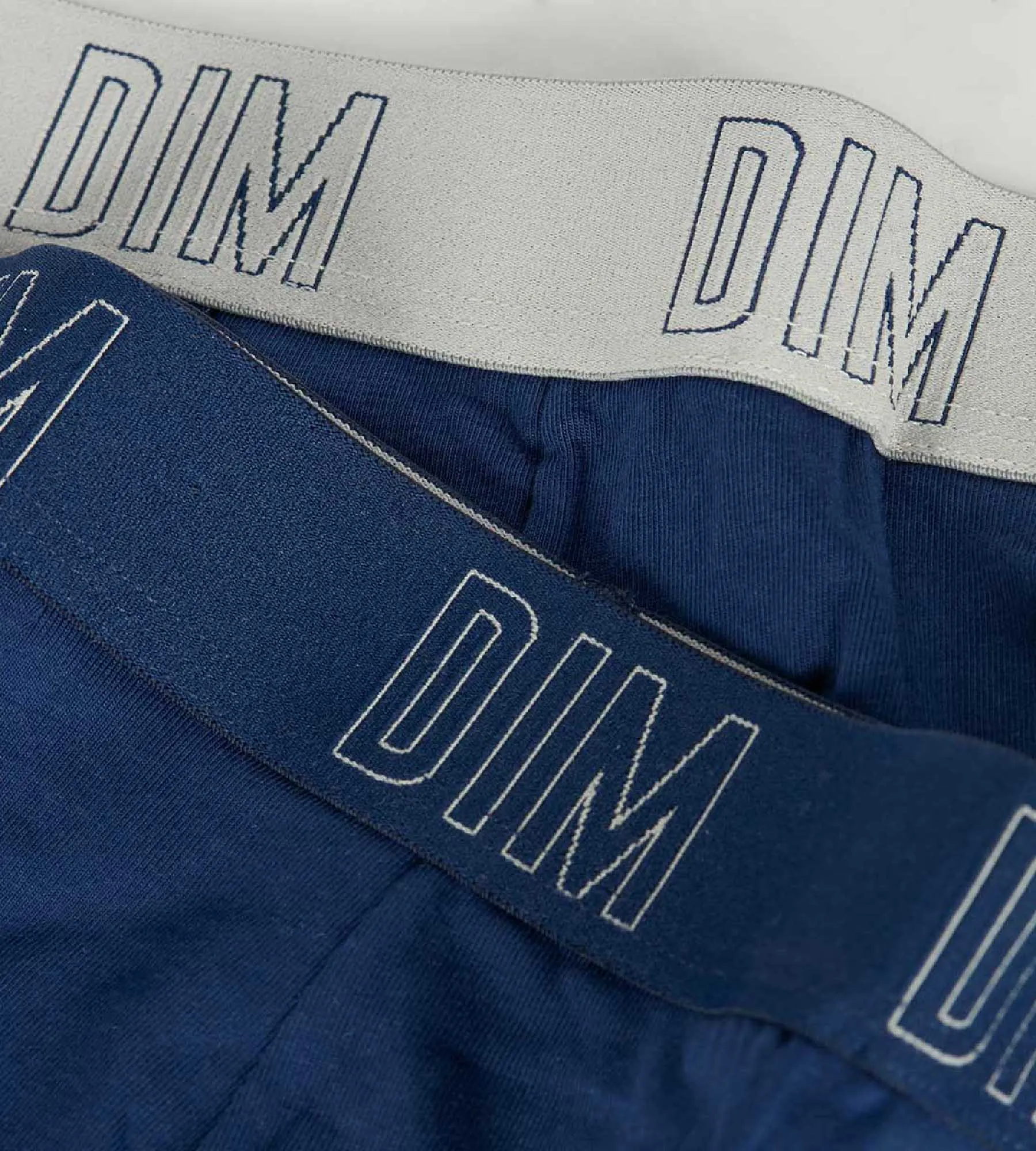 Dim Skin Care Pack of 2 boys' boxers in Navy Blue organic cotton