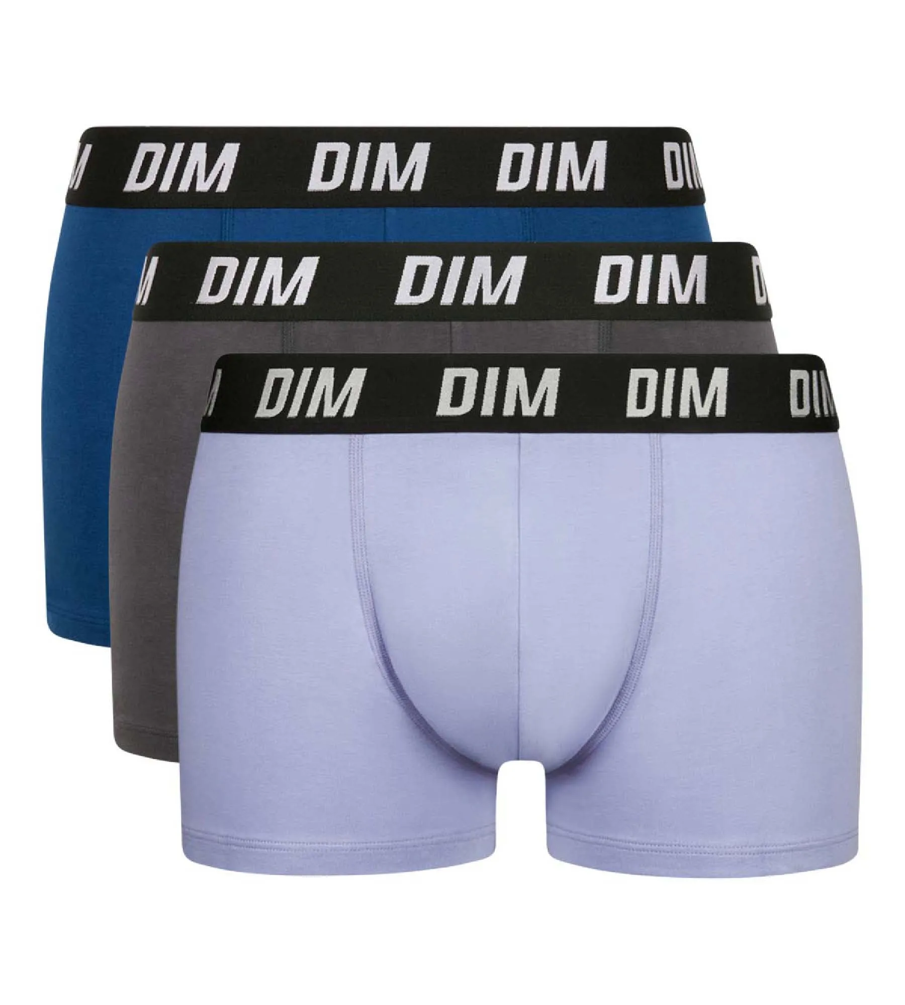 Dim Sport Parma Blue Pack of 3 men's boxers with active temperature regulation