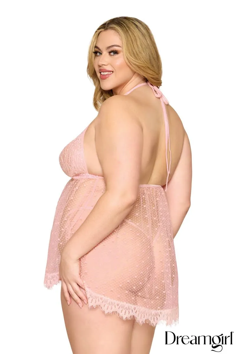 Dot Heart Babydoll