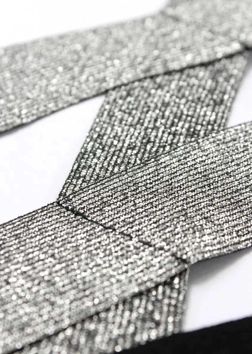 Emilia (Silver/Black) Bra