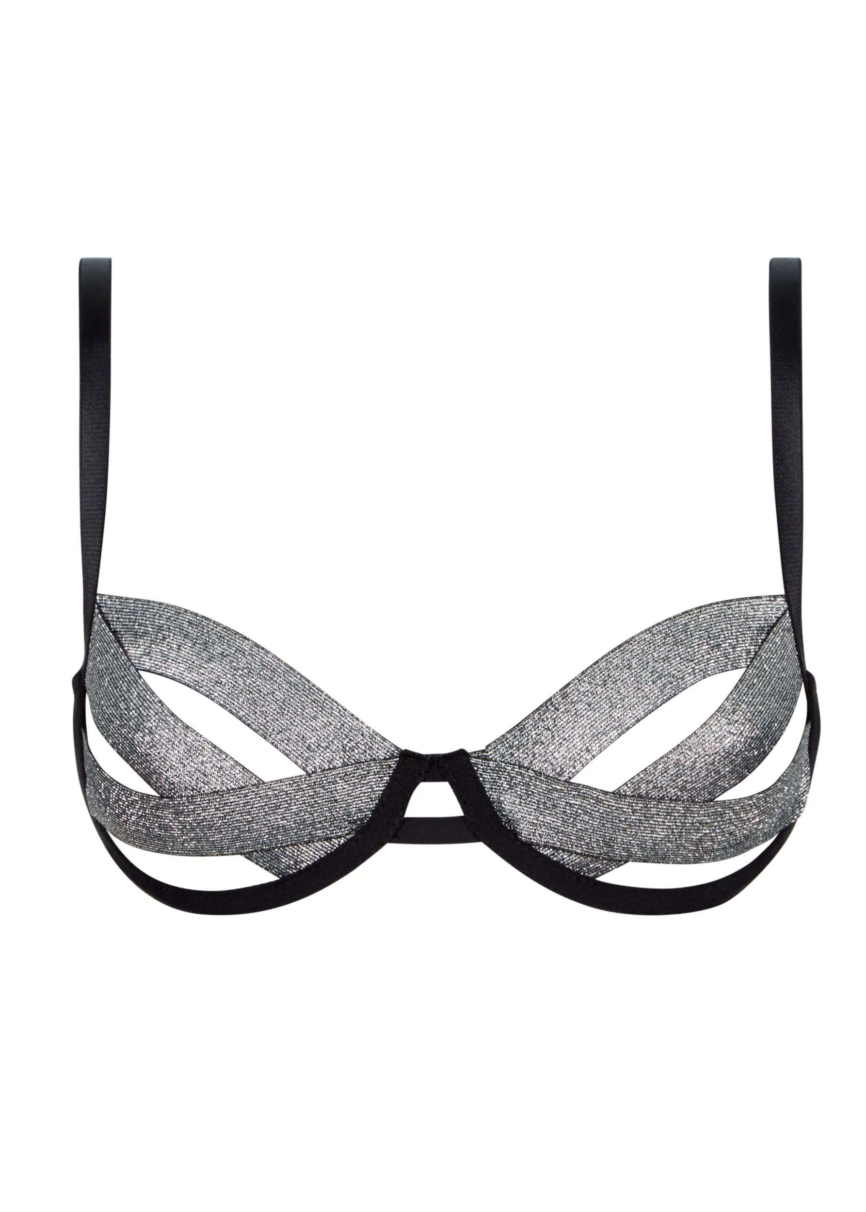 Emilia (Silver/Black) Bra