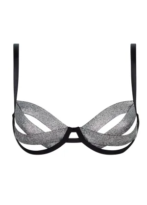 Emilia (Silver/Black) Bra