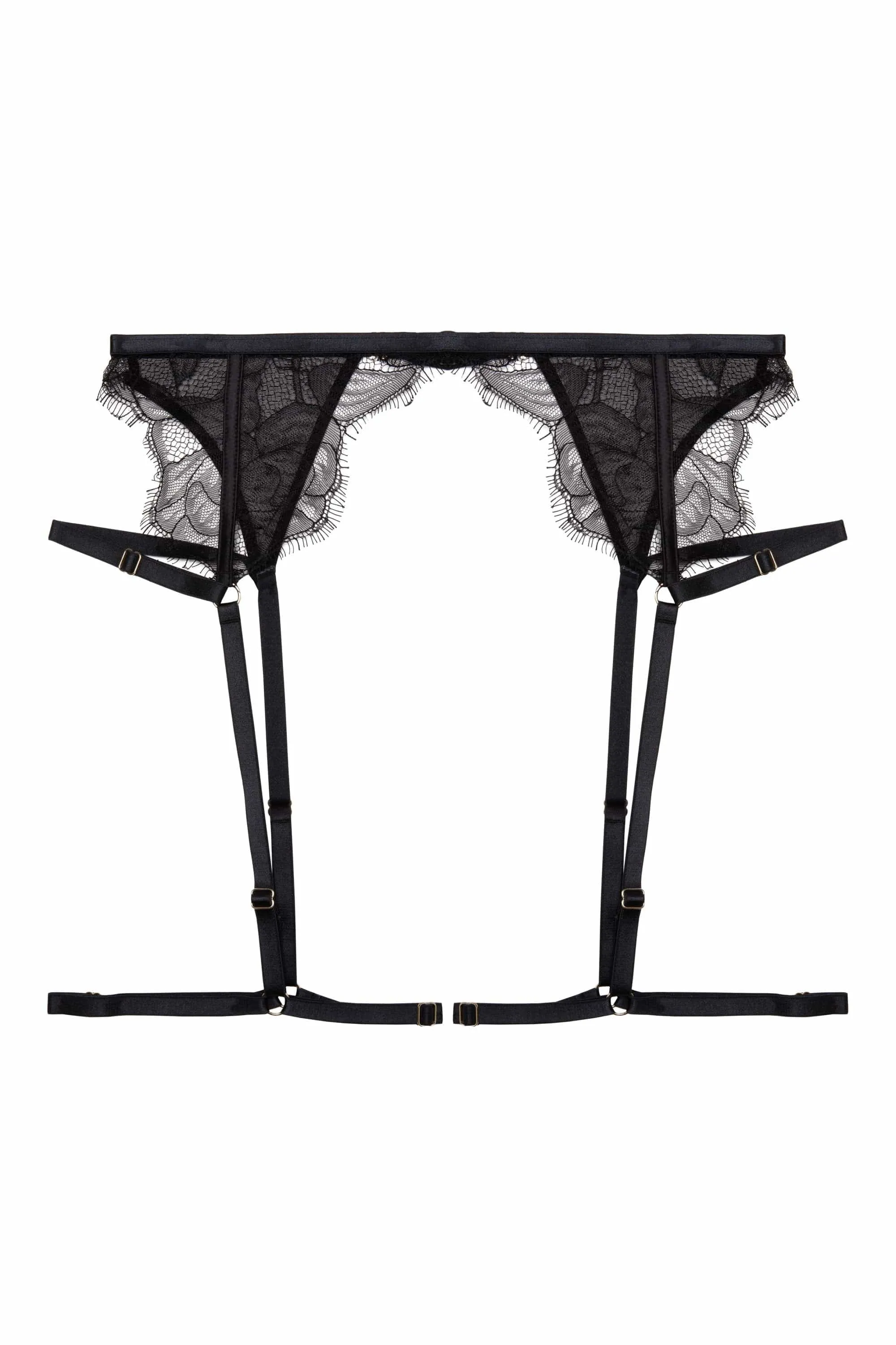 Fairfield Black Lace Suspender Belt