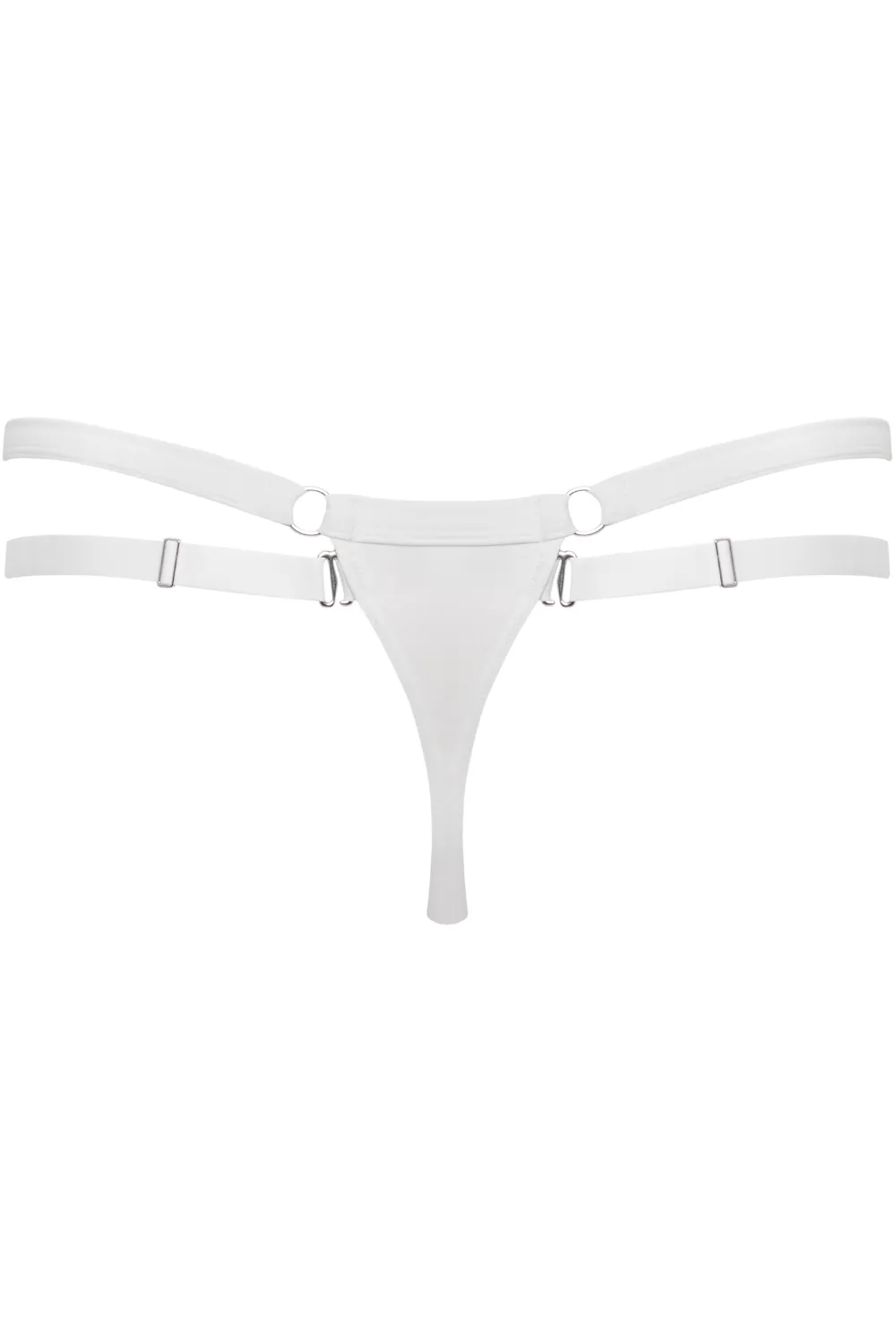 Fatale Thong Bikini Bottom in White