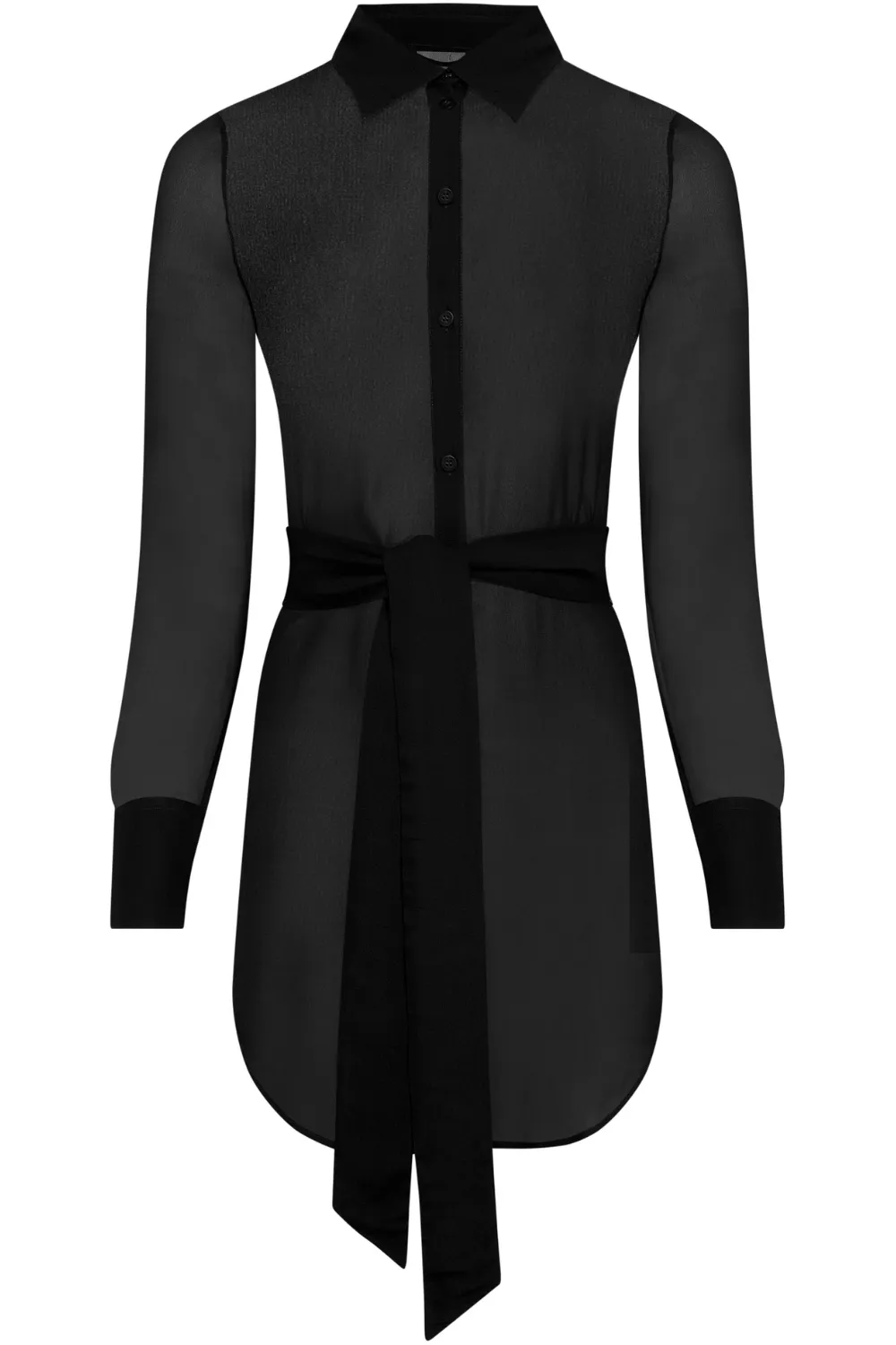 Fever Beach Shirt Dress in Black