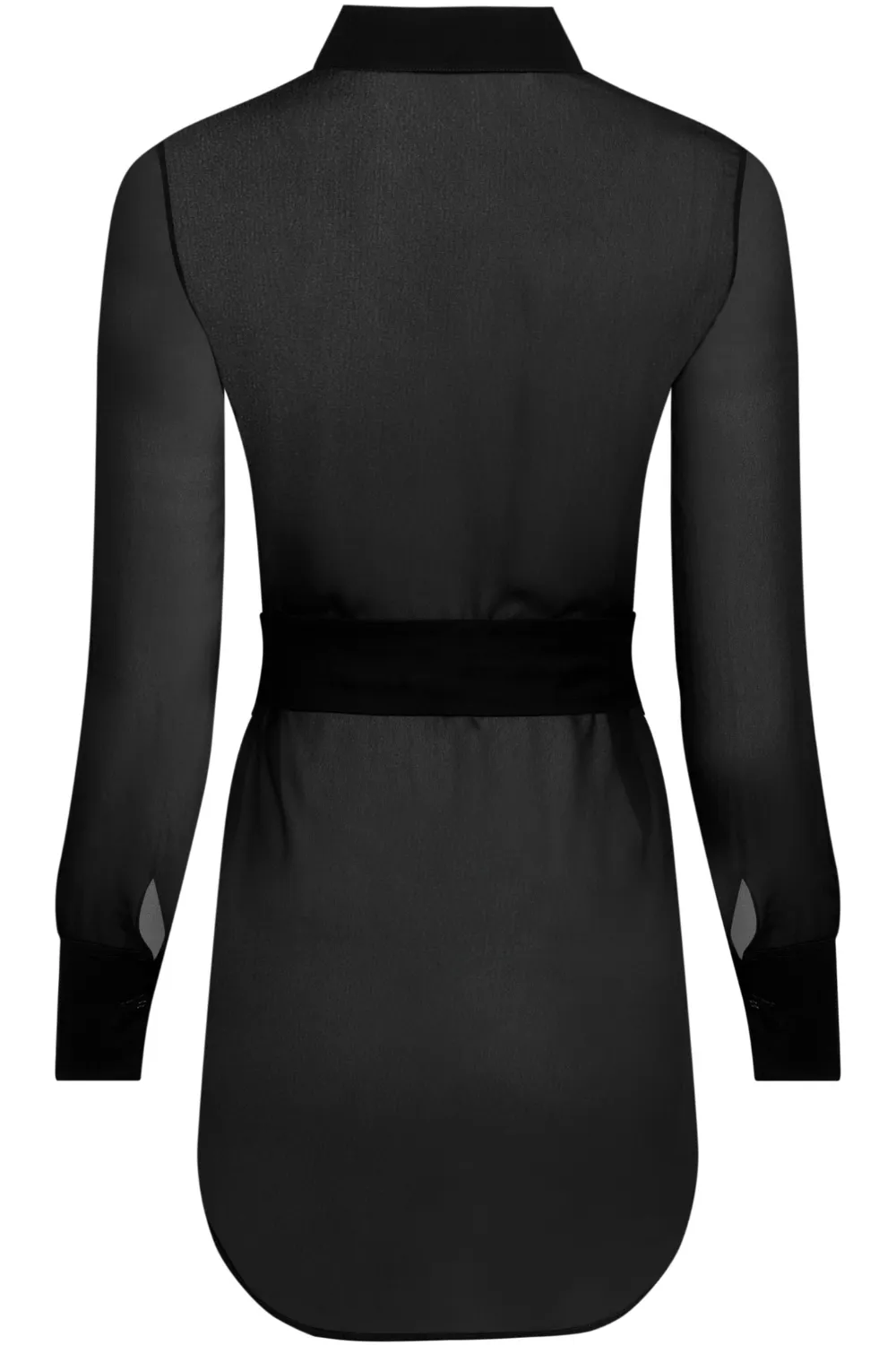 Fever Beach Shirt Dress in Black