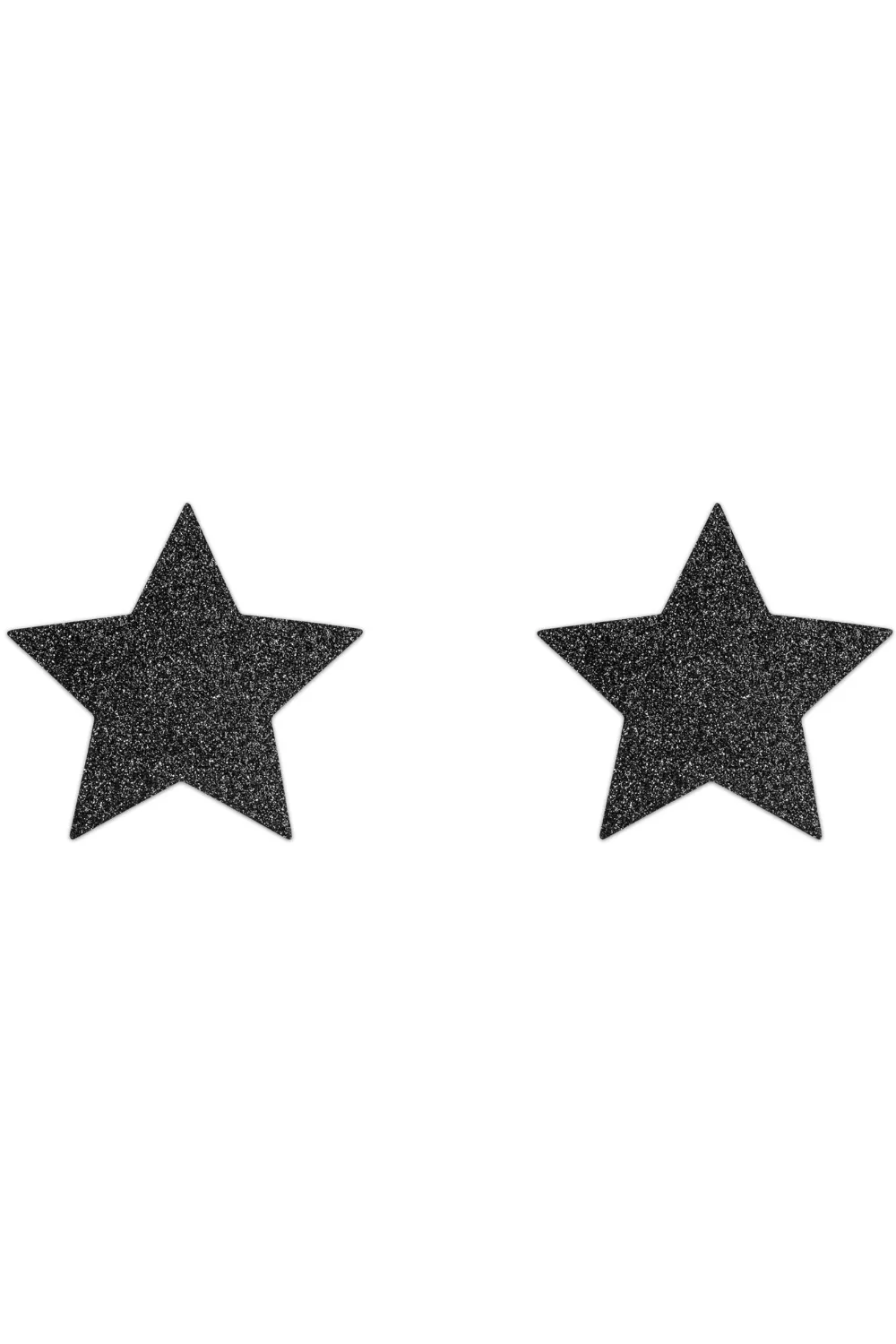 Flash Glitter Star Pasties Black