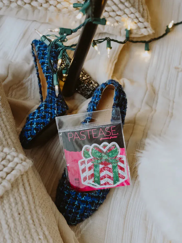 Gift: Christmas Present Wrapped with Bow Nipple Pasties