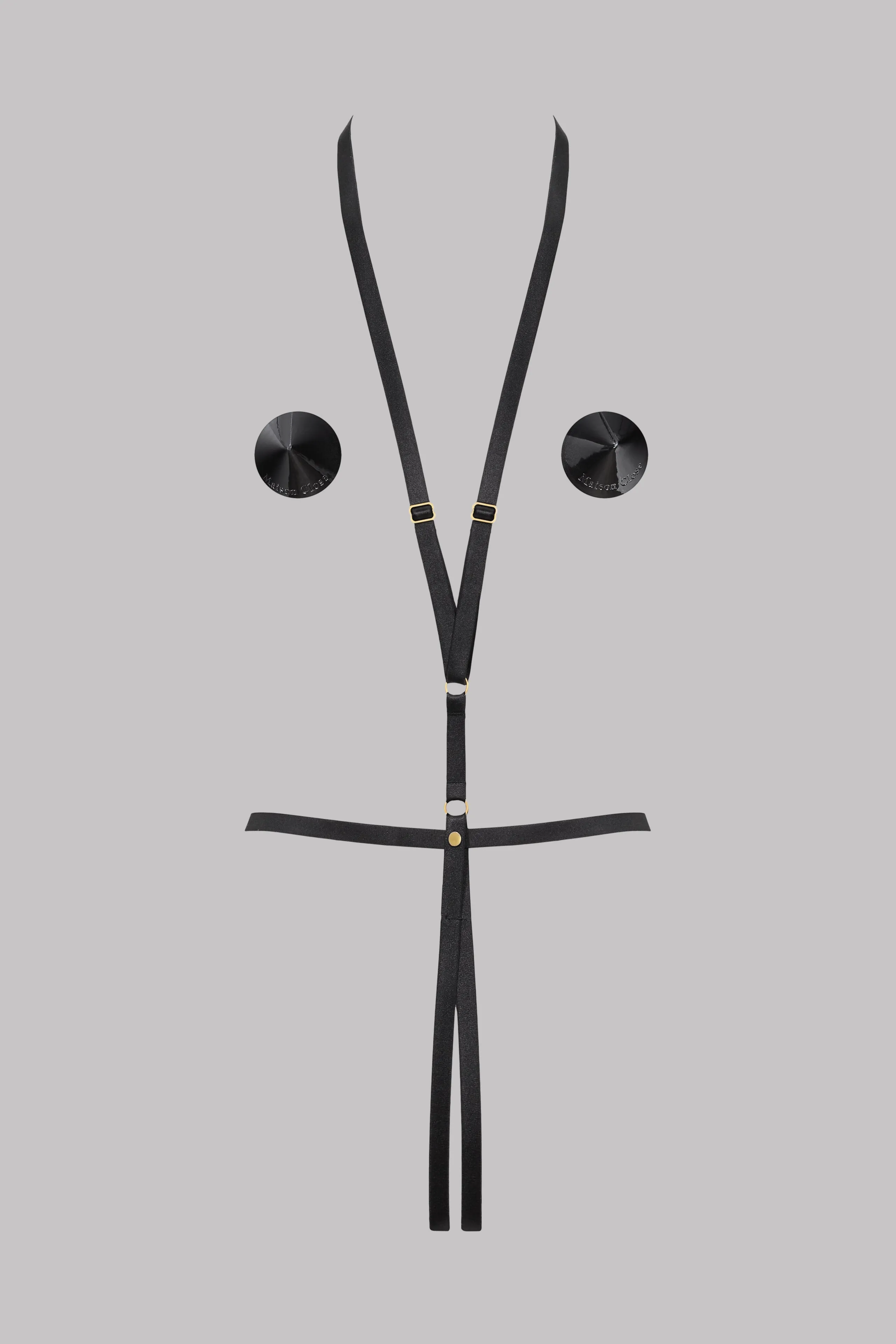 Harness with nipple covers - Jeux Magnétiquess