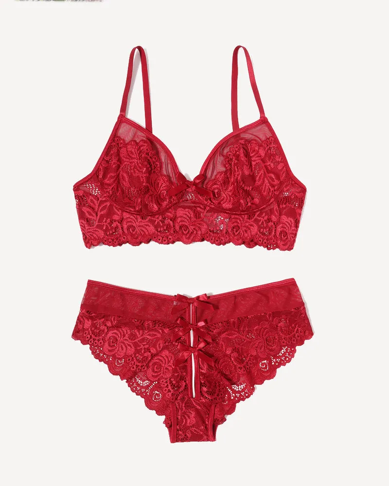 Lace Bra and Panty Sets Outfits (DE Only)