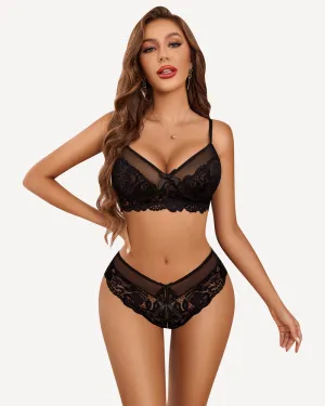 Lace Bra and Panty Sets Outfits (DE Only)