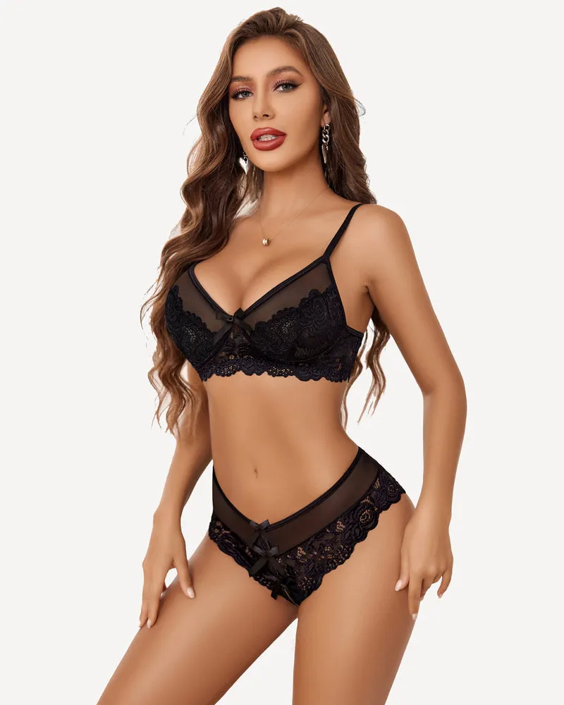 Lace Bra and Panty Sets Outfits (DE Only)