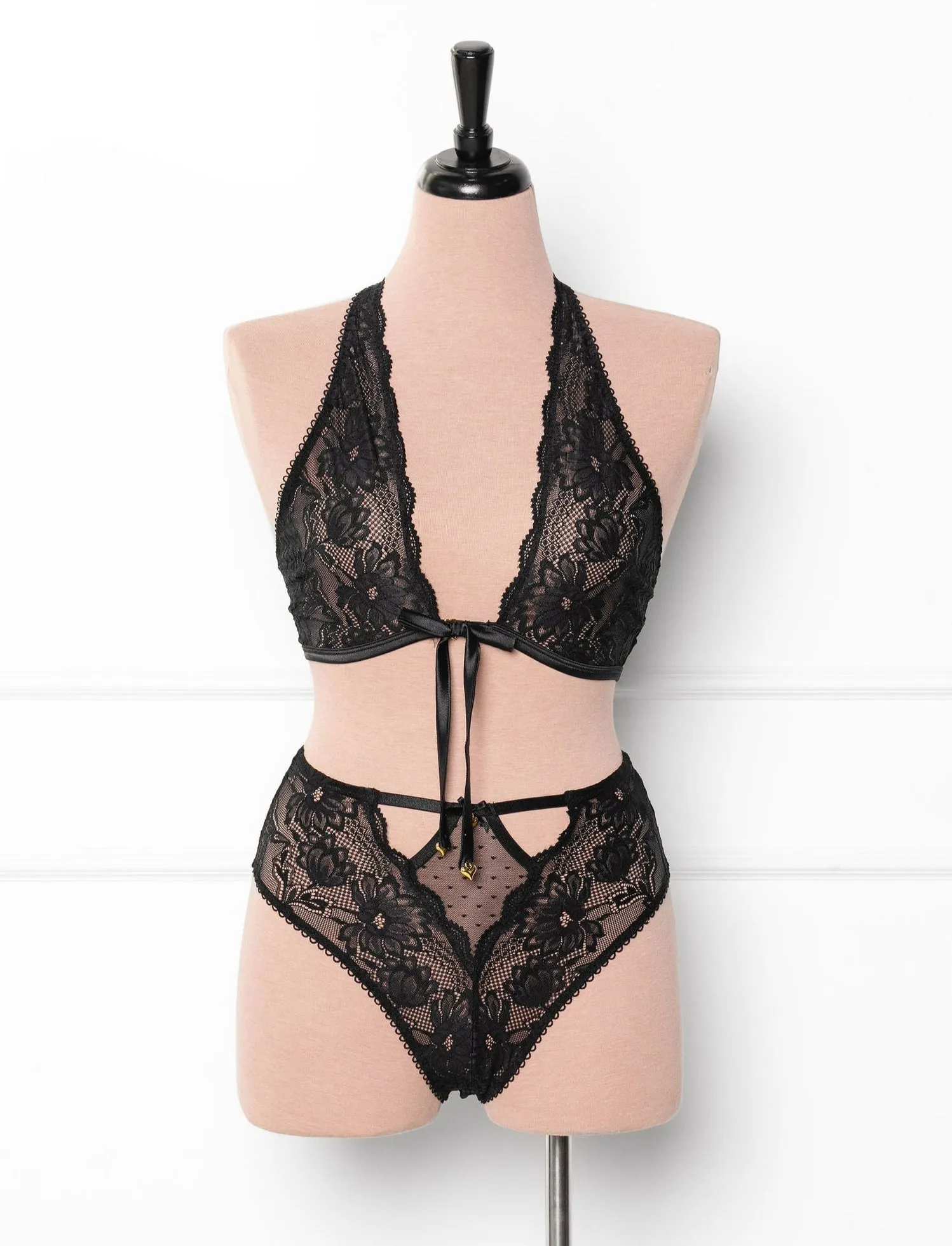 Lacy Crossover Bralette - Lilac