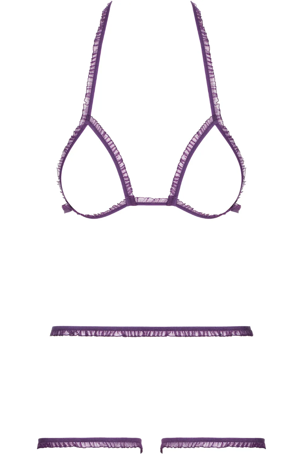 Le Petit Secret Dentelle La Parure Nue in Purple