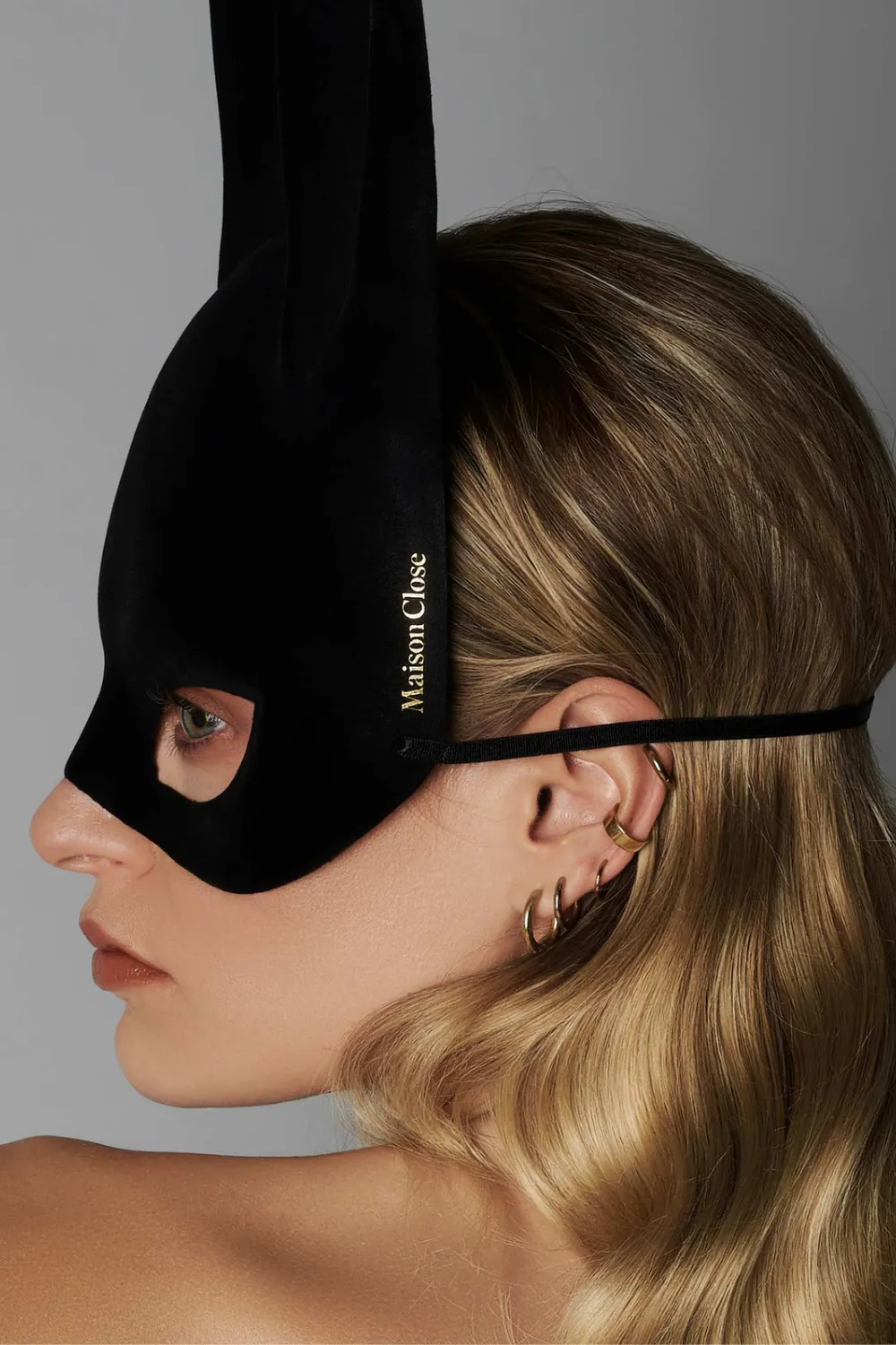 Les Fétiches Velvet Bunny Mask & Feather Tail