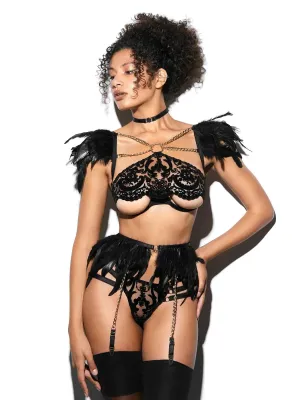 Lingerie Set Black Angel