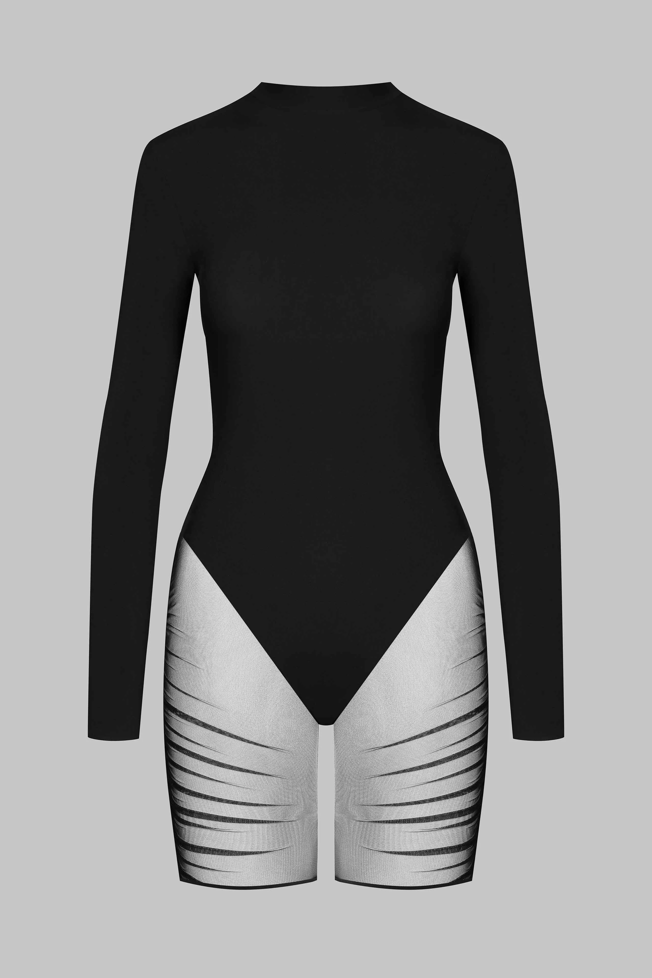 Long sleeve playsuit - Nuit Fauve