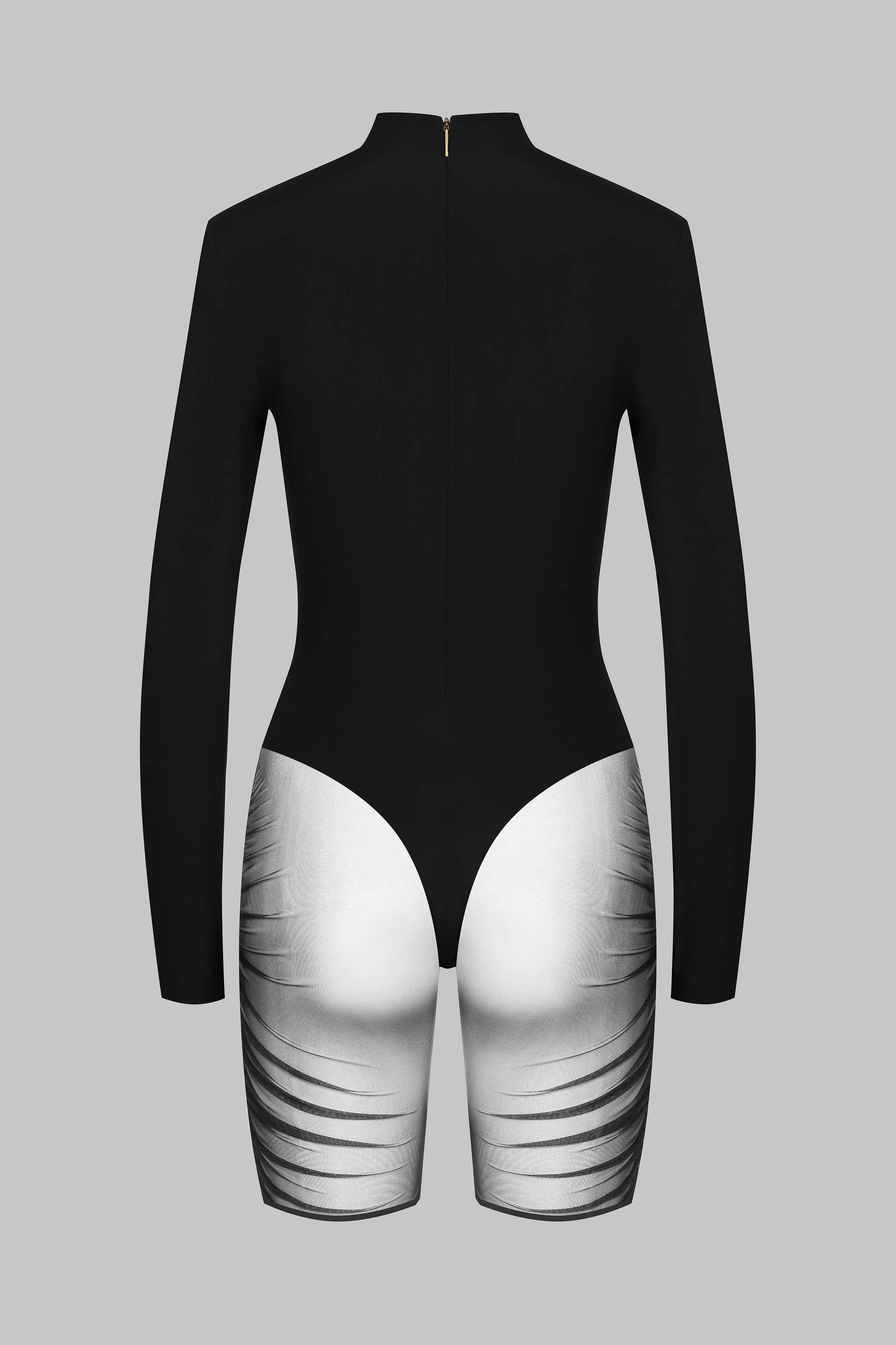 Long sleeve playsuit - Nuit Fauve