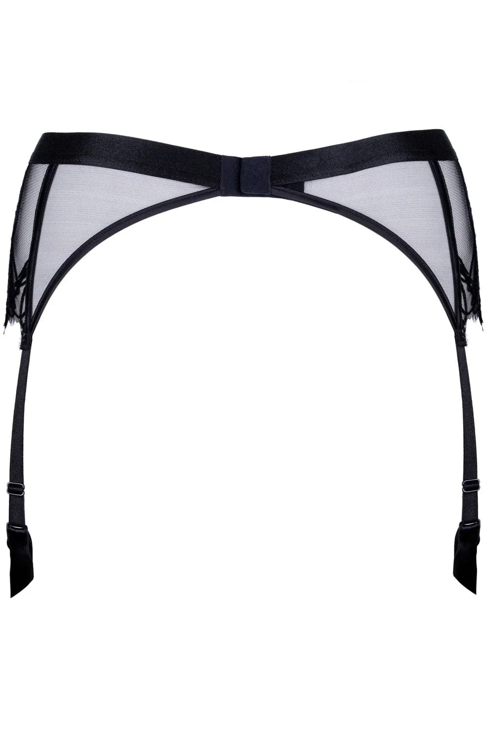 Love Supreme Suspender in Black. Size L (UK 12)