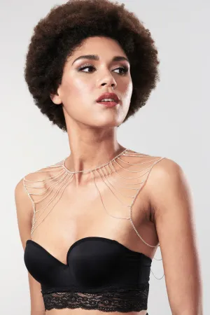 Magnifique Shoulders and Back Chain in Silver