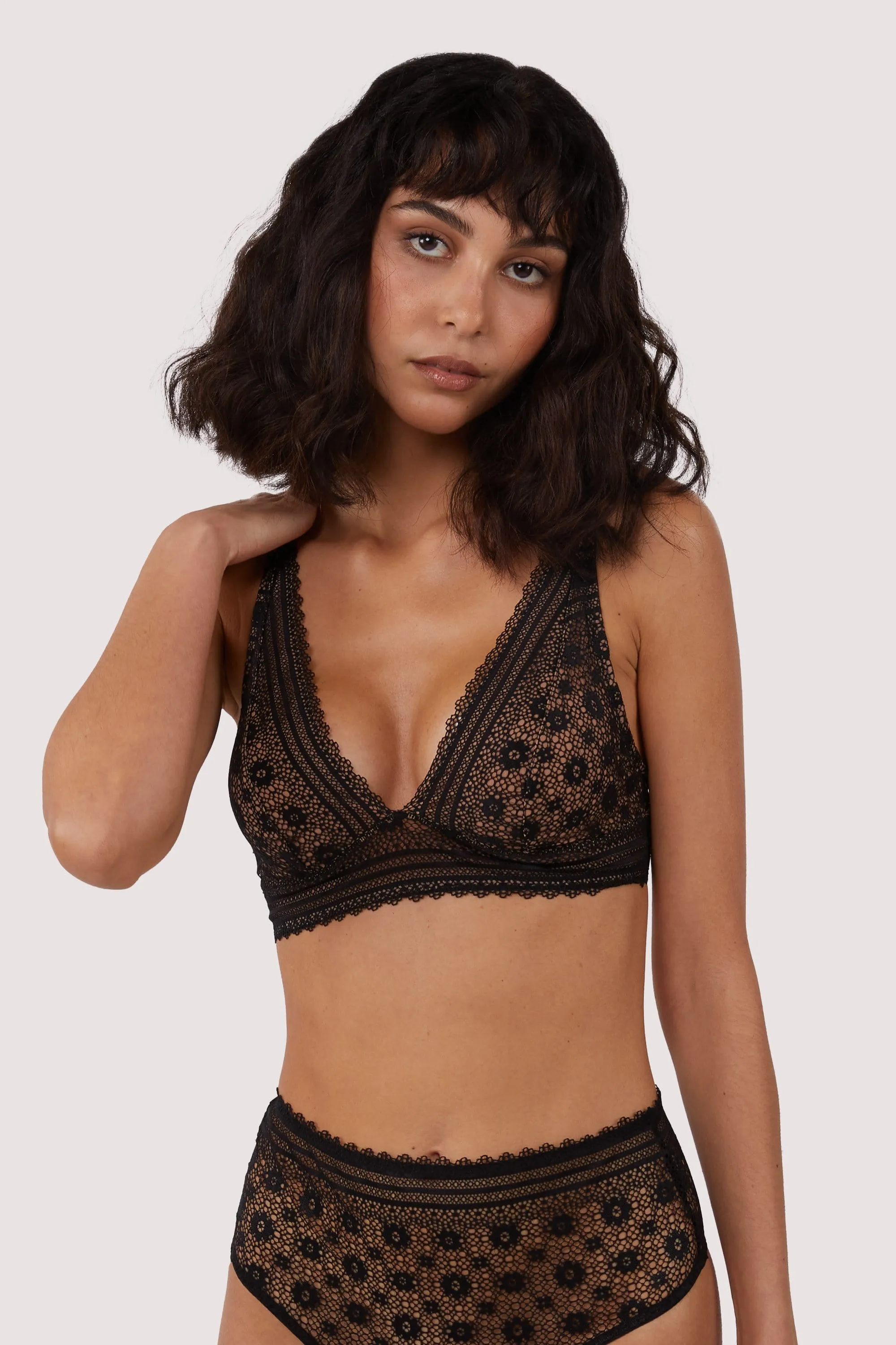 Maia Black Lace Bralette