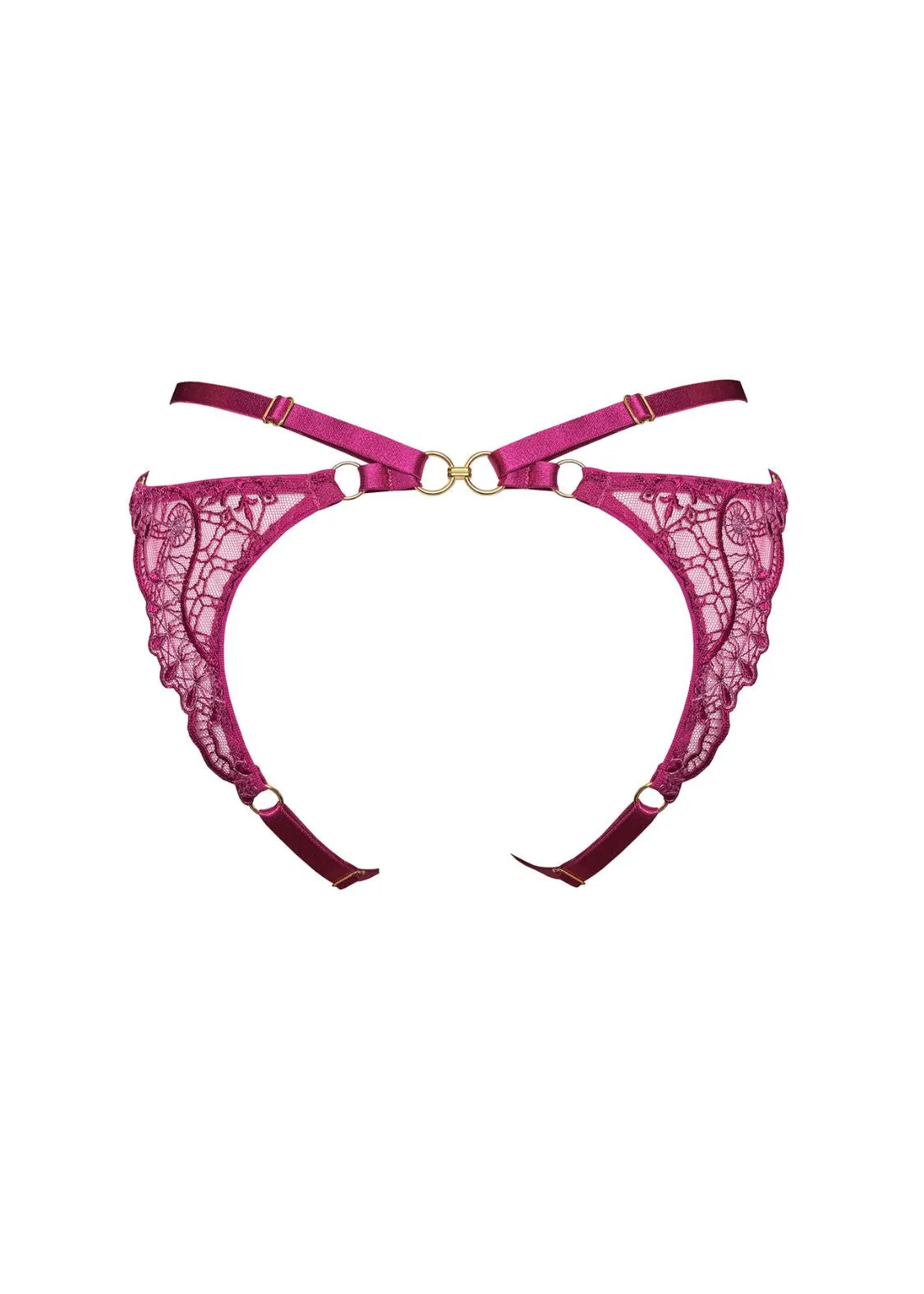 Mari Open Back Panty (Magenta)