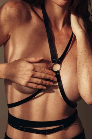 Maze Vegan Leather Wrap Harness