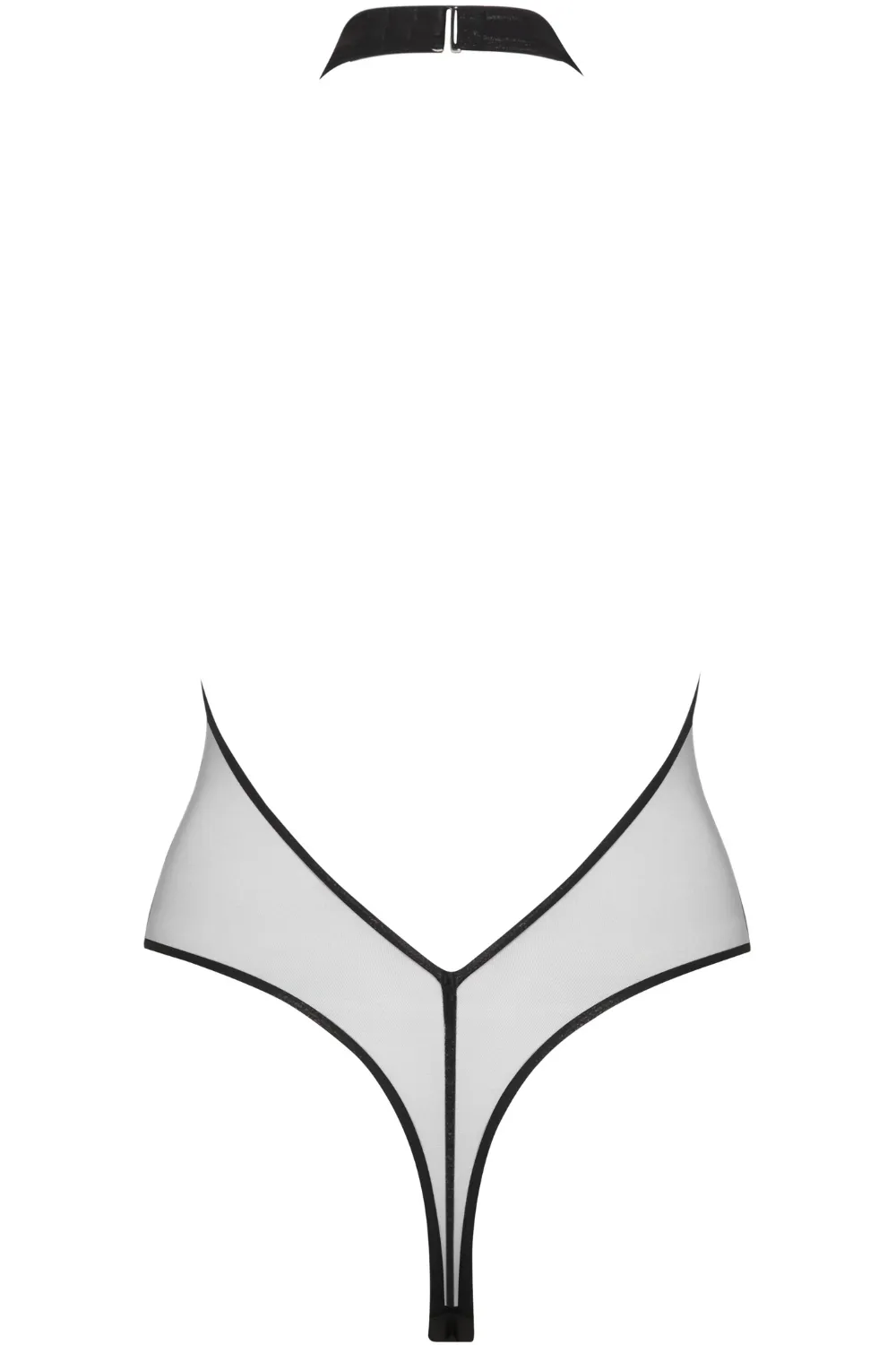 Minuit Plunging Halterneck Thong Swimsuit in Black