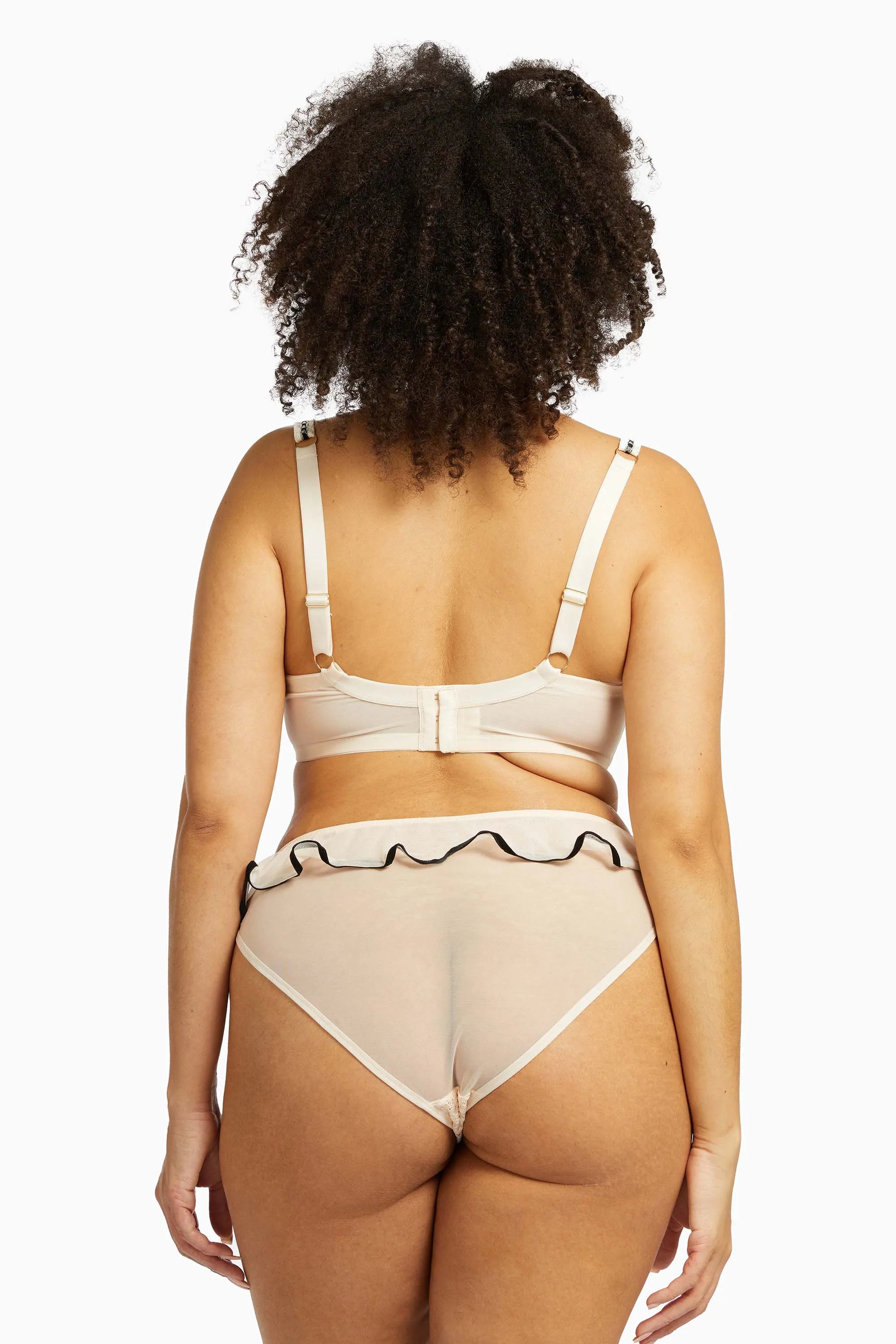 Monica Ribbon Slot Brief Peach Core