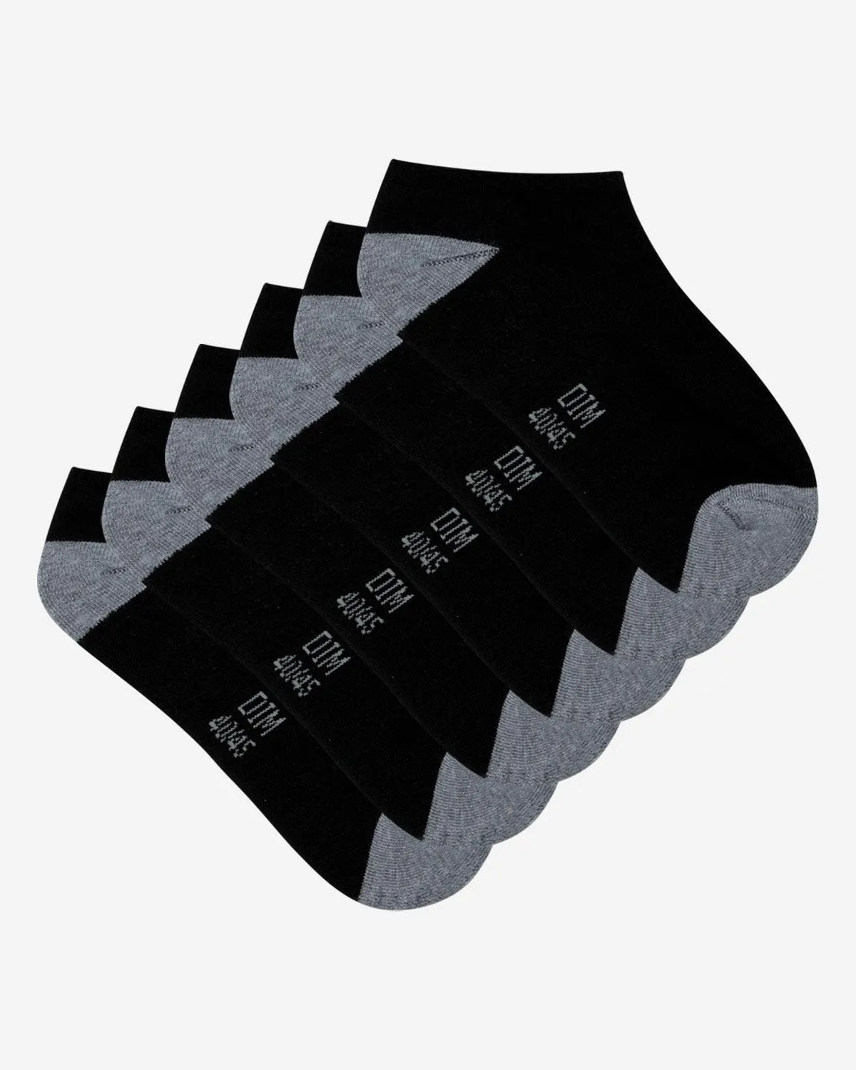 Pack of 3 pairs of black EcoDIM Micro trainer socks