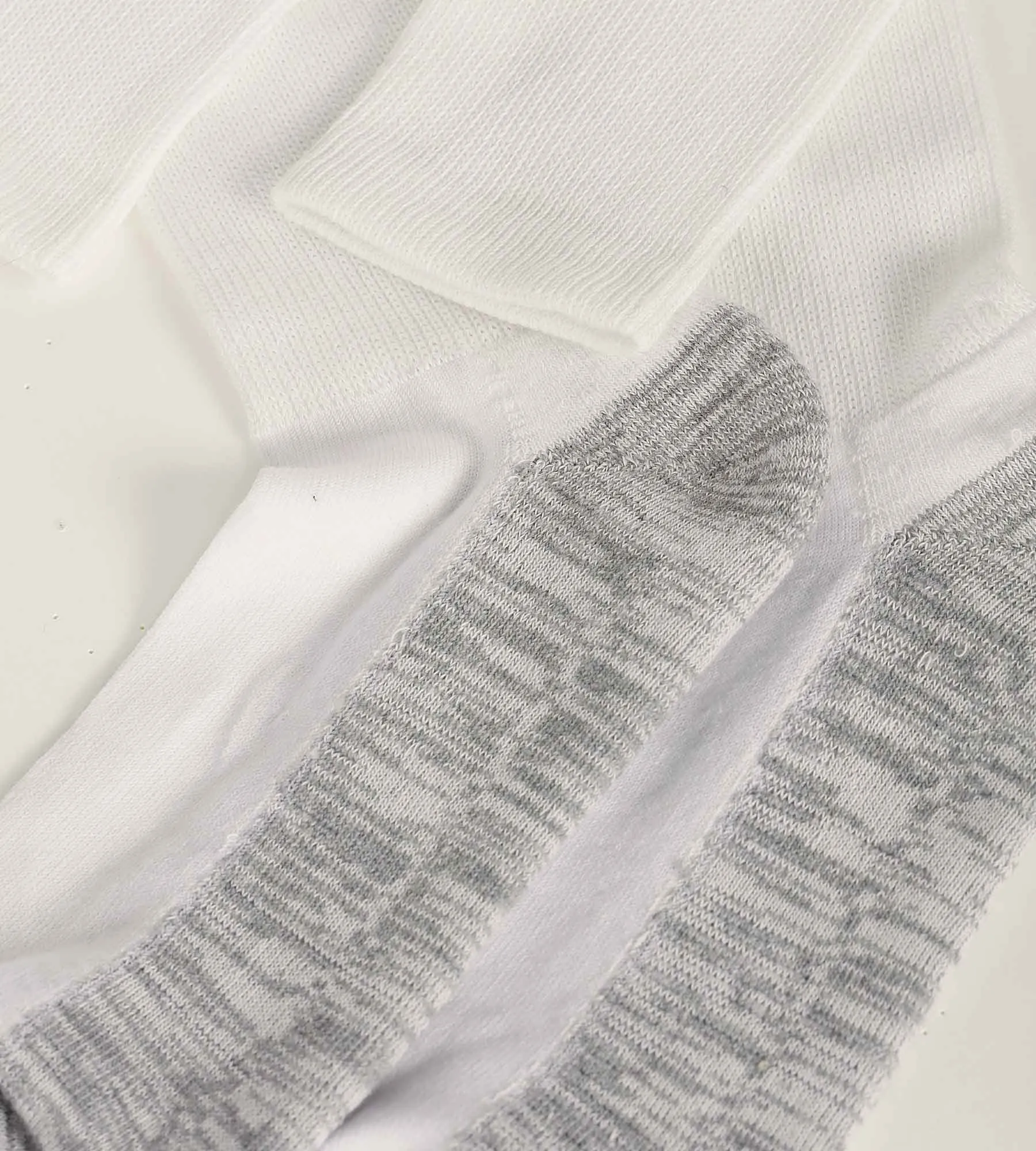 Pack of 3 pairs of men's cotton socks White Grey EcoDim Sport