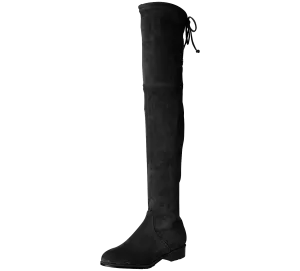 Paisley Slim Fit Over The Knee Flat Heel Boots