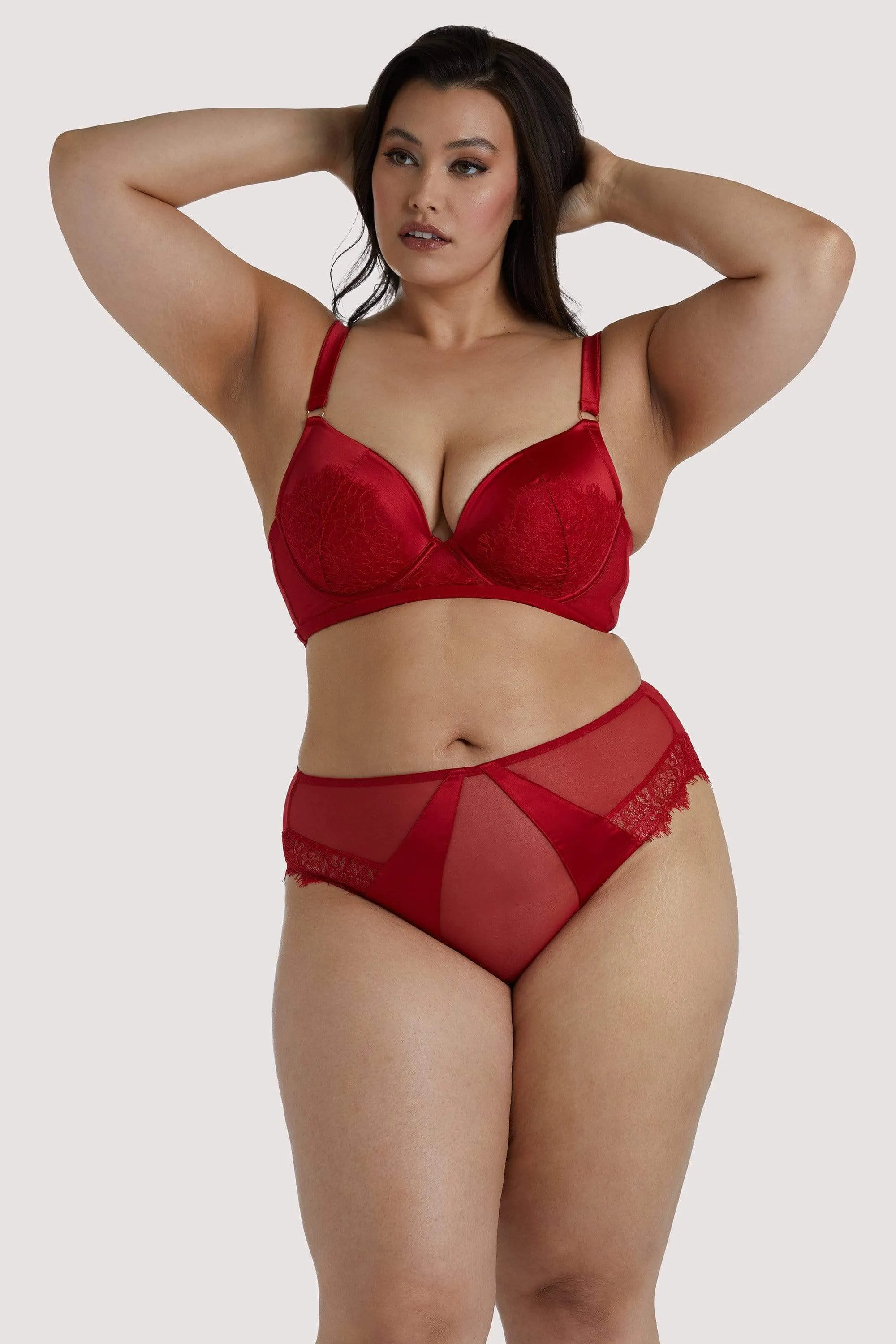 Playful Promises Melina Red High Waist Brief