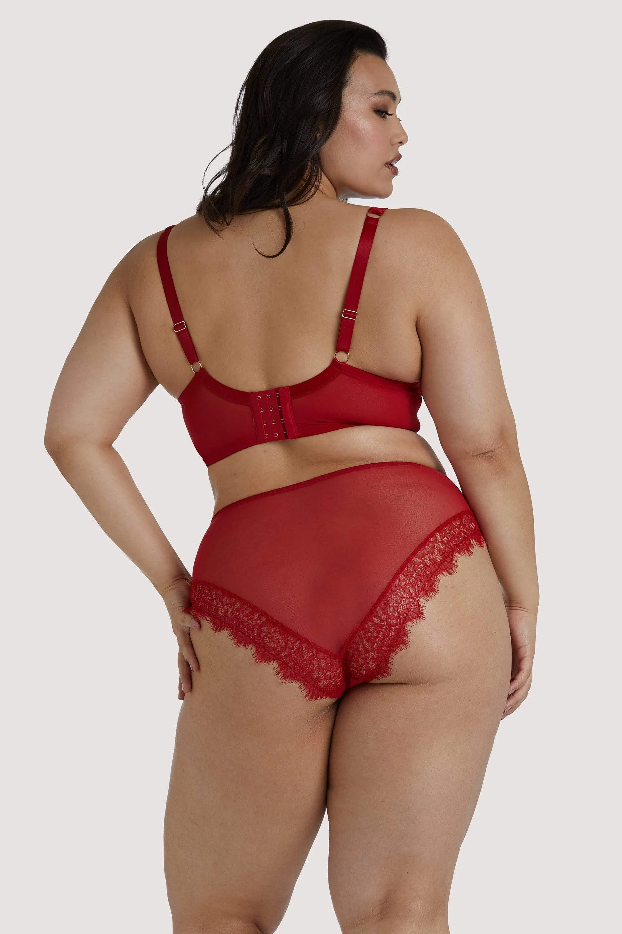 Playful Promises Melina Red High Waist Brief