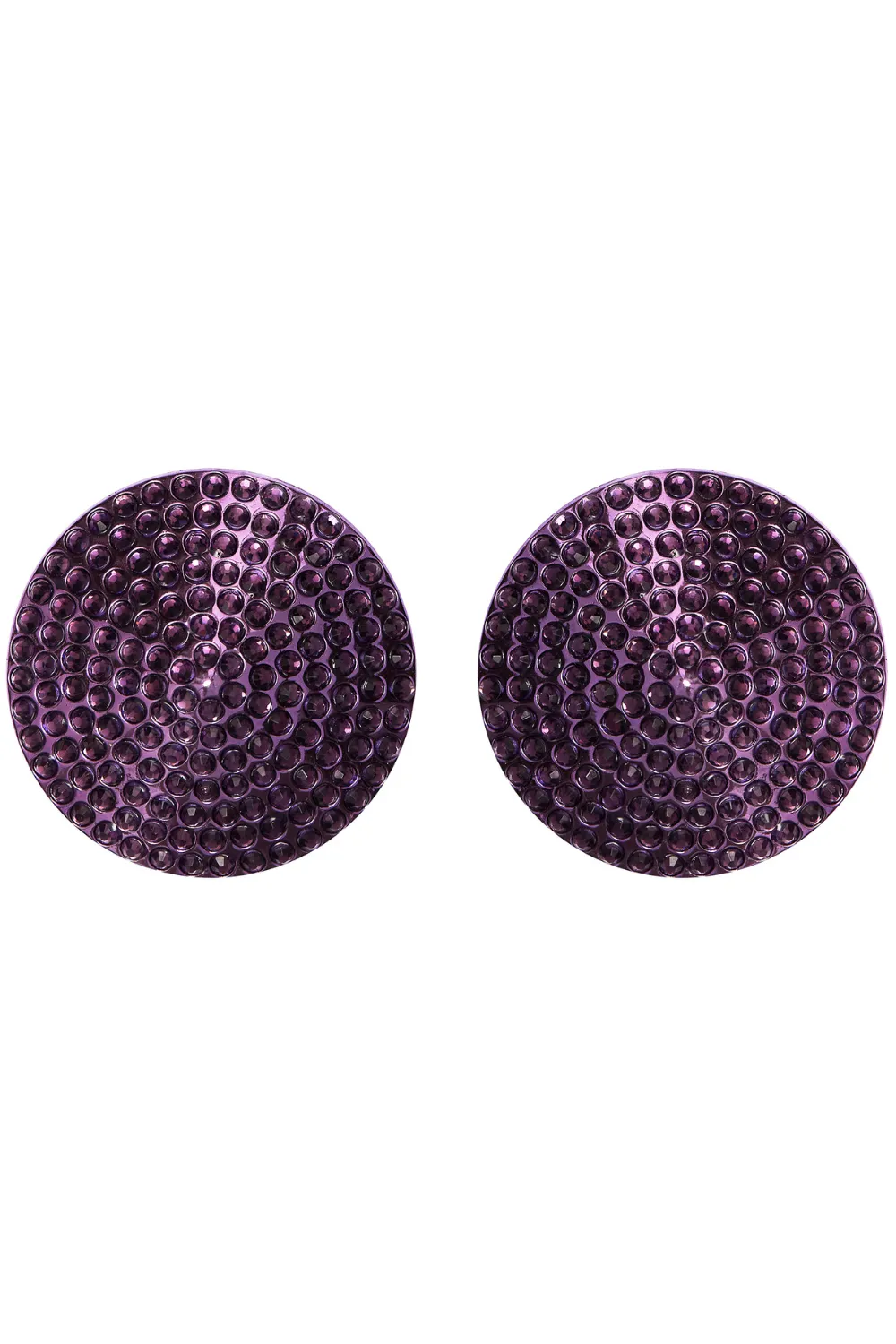 Purple Rhinestone Nipple Pasties